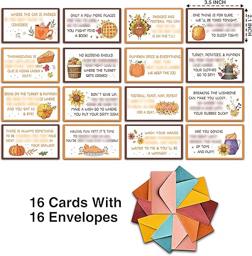 Miniatura 2 de Tarjetas de pistas de búsqueda del tesoro de otoño para niños, tarjetas de acertijo de calabaza, actividades de otoño en interiores y exteriores (16