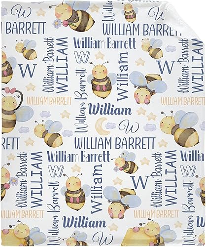 Miniatura 8 de Manta náutica personalizada de Bear Seamans para bebé, franela suave, mullida, cálida y ligera, para cama, sofá, campamento, buen regalo para niños,