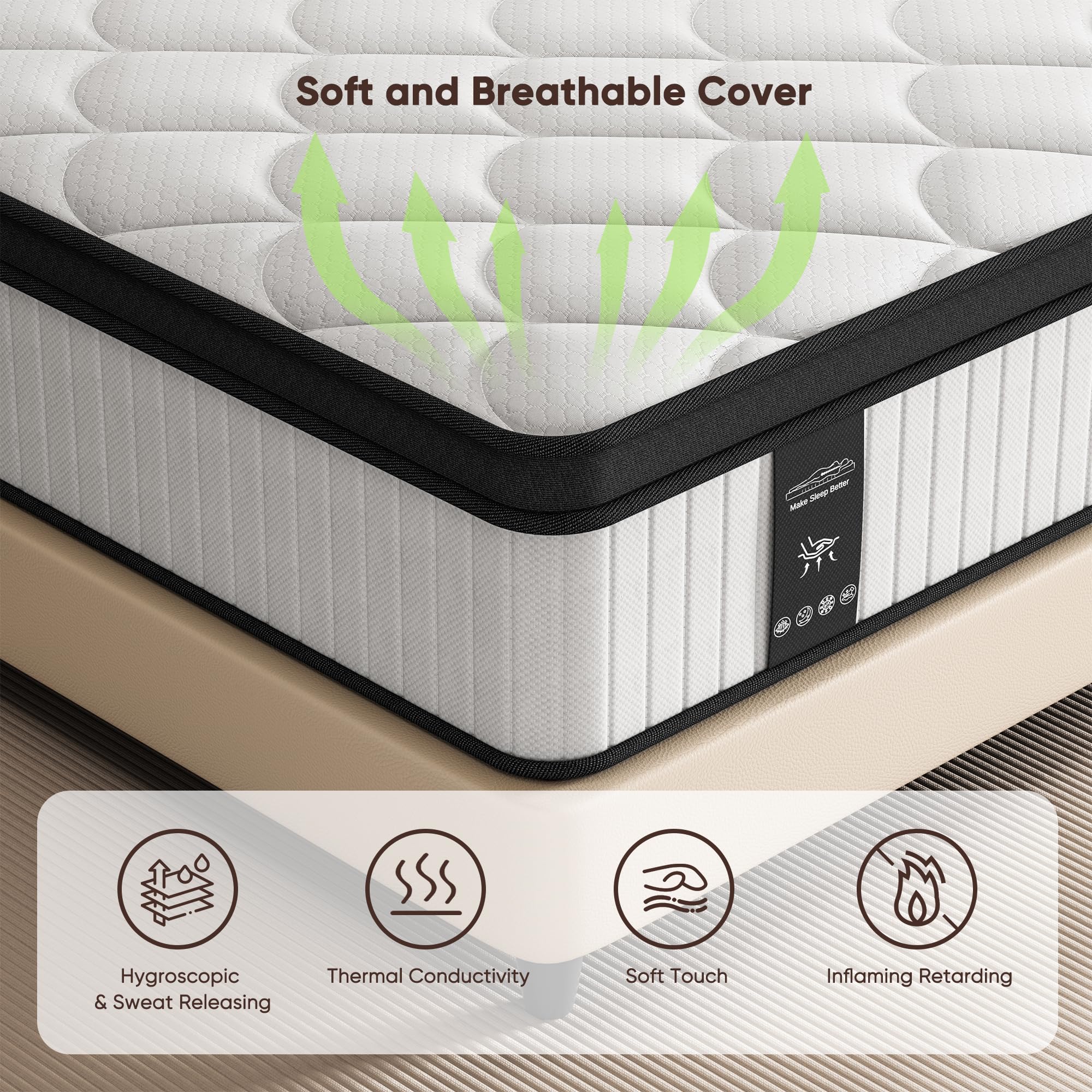 Best Pillow Top Mattress Picks for 2026 1 LoadEase Queen Hybrid Mattress 12 Inch in a Box, Cooling Gel Memory Foam & Pocke — product photo
