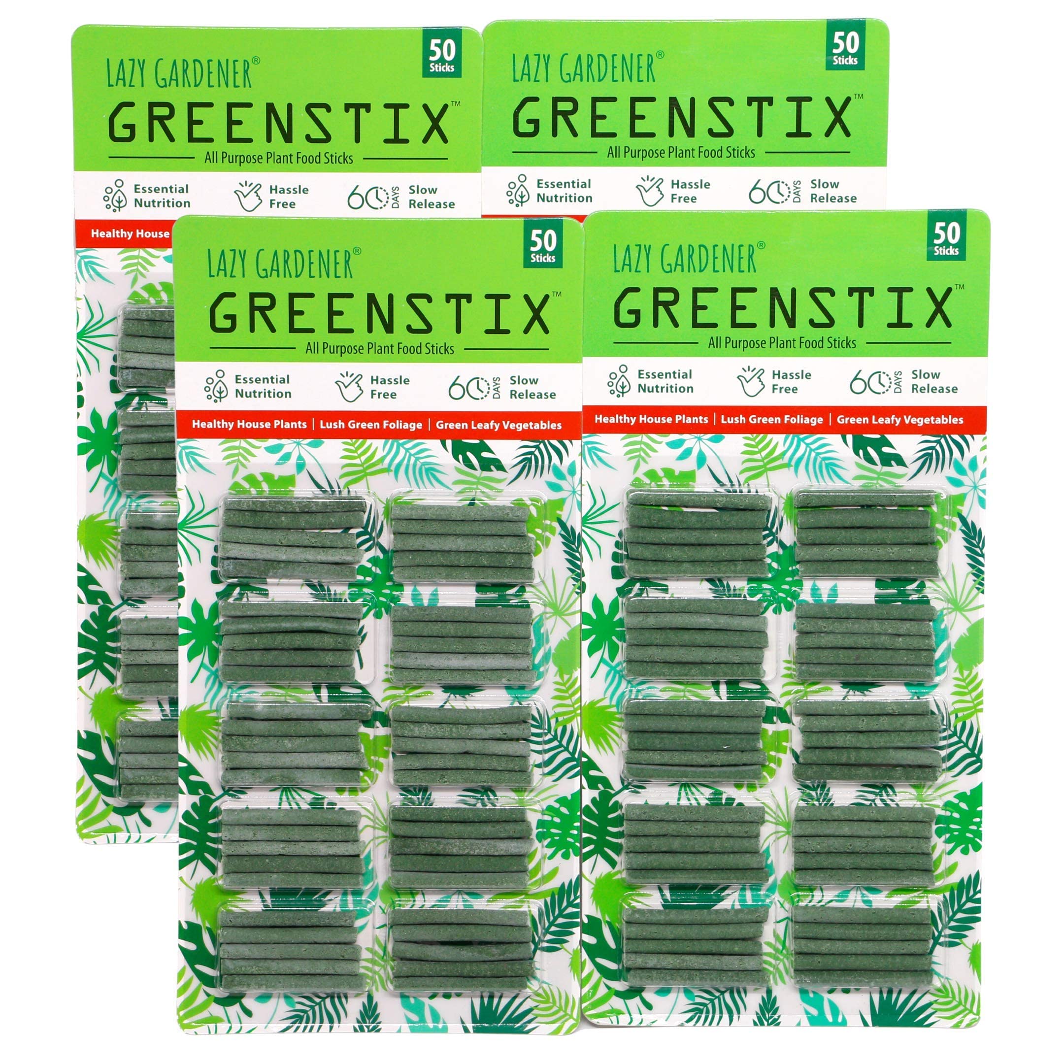 Lazy Gardener Greenstix Fertilizer Sticks | Plant Food Fertilizer for Green Plants Home Garden | Fertilisers for Plant indoor Outdoor Home Garden Plants Food Sticks | Pack of 200 Greenstix (B08L6FLR6Y) Amazon Price History, Amazon Price Tracker