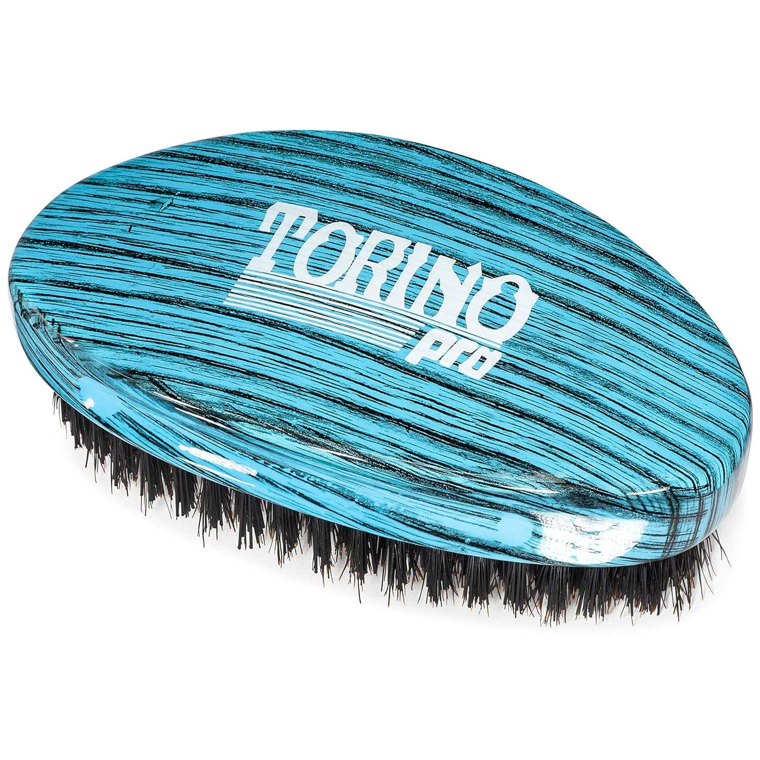 Torino Pro Medium Hard Palm Curve Wave Brush #1770-360 - Great for Wolfing - For 360 Waves by Brush King