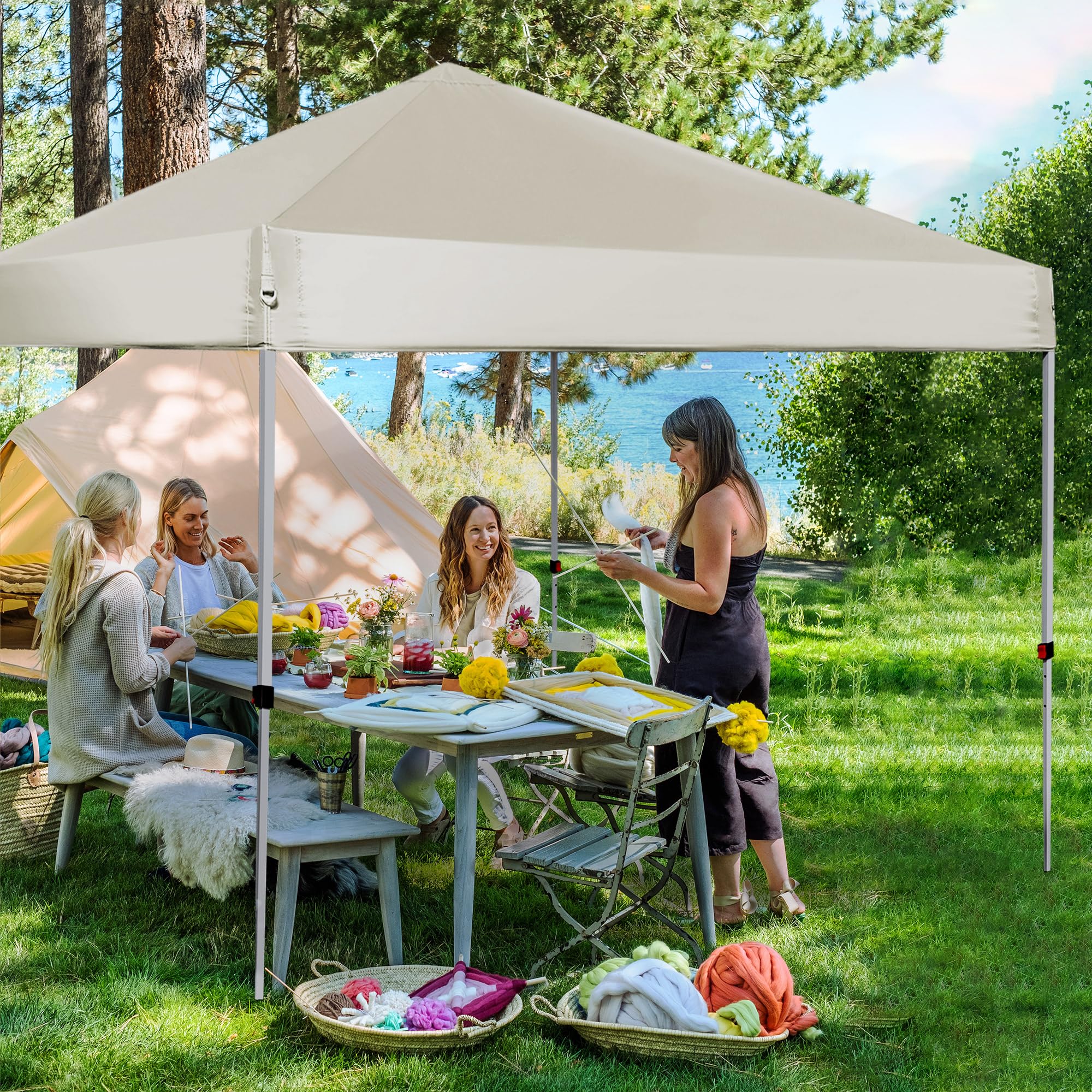 patio tent covers LANMOUNTAIN Pop Up Canopy 8X8 FT,Easy Set-up Sade,Instant Shelter w/Canopy Cover,4 Ropes,Adjustable Straight Leg Heights Canopies,Outdoor Tents for Parties,Commercial,Silver White : Sports & Outdoors 0326_acc-coupon25 Whether youre enjoying a Wählen Sie hier Ihr Muster ⇩:Esmée EHX Hell Melter Guitar