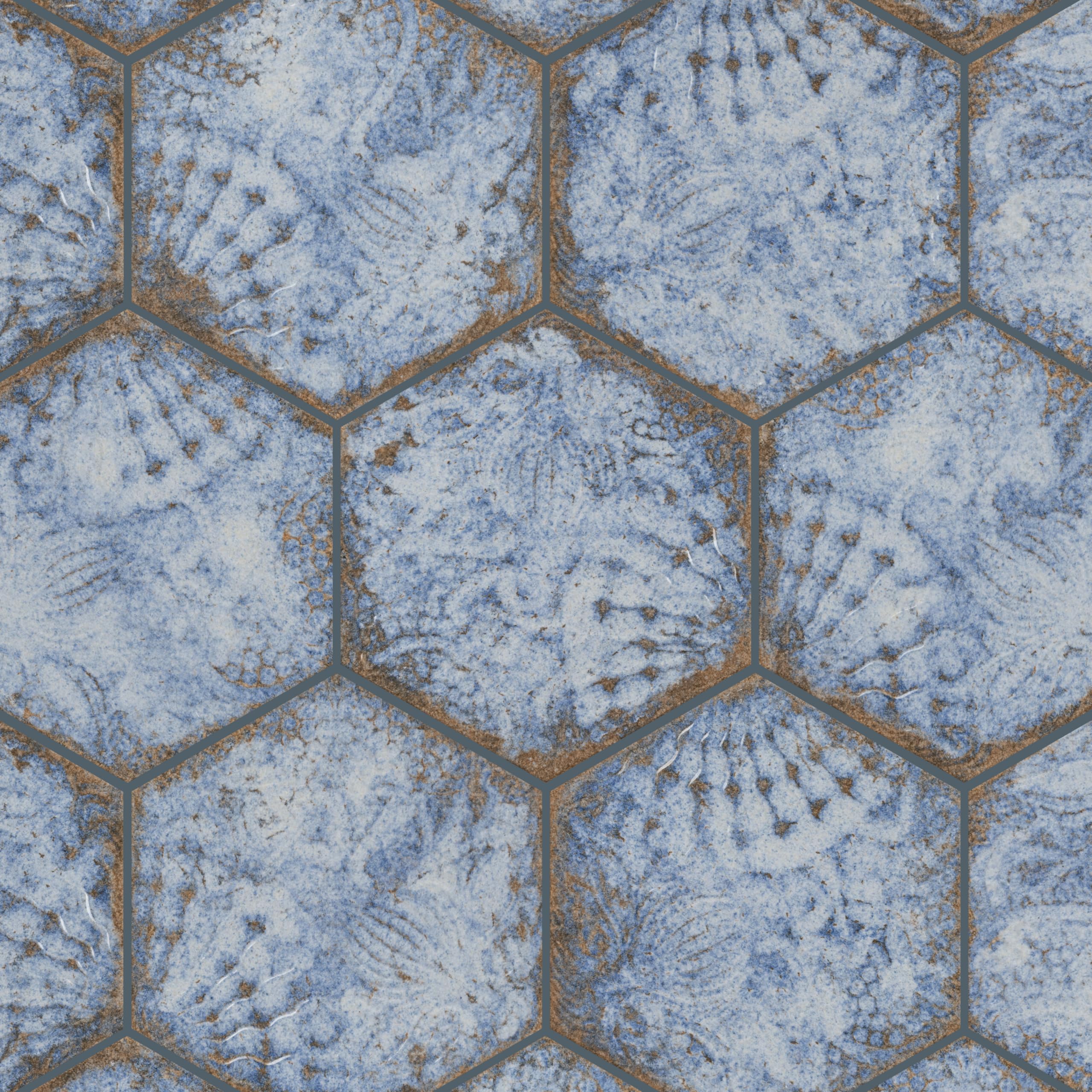 Reviews For Merola Tile Gaudi React Hex Marina 8-5/8 In. X 9-7/8 In...