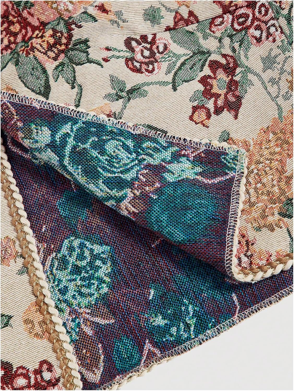 GORGLITTER Women's Plus Size Tie Front Vest Top Country Concert Western Cowgirl Outfit Vintage Boho Floral Vest - Image 5