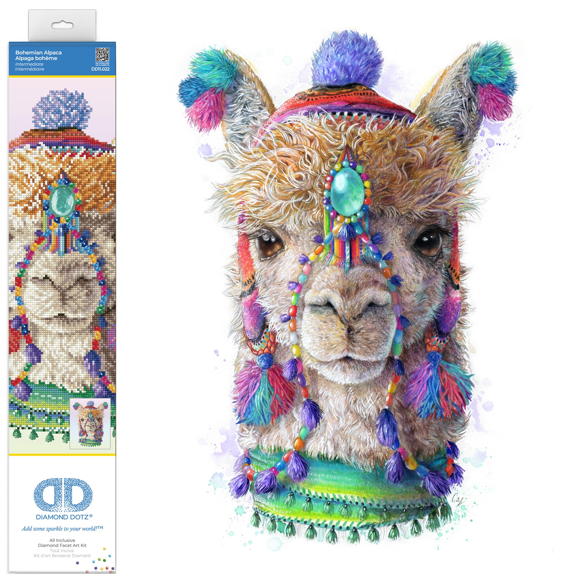 Amazon.com: DIAMOND DOTZ Bohemian Alpaca Diamond Painting Kits for