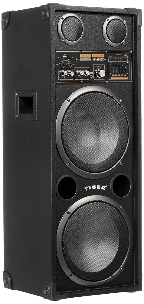Tiger Speaker System/Tg 15500/190 W/Usb/Equalizer - Black