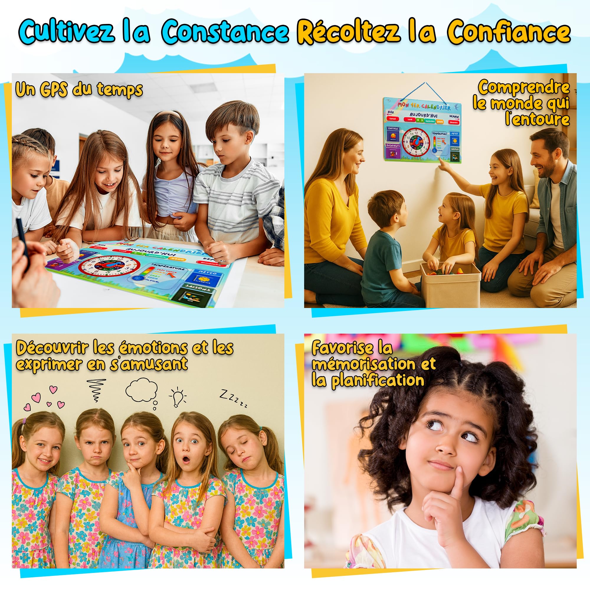 MEIGAH Tableau de Recompense Enfant + Calendrier Éducatif – Autonomie, Routines & Comportement Positif – 160 Magnets & 300 Étoiles - Organisation, Confiance en soi & Apprentissage ludique