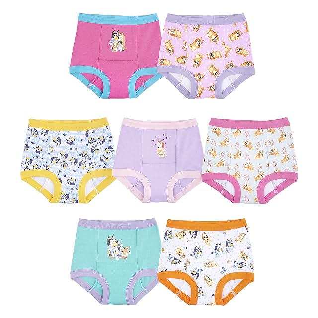 Potty Training Pants 100 Cotton Padded Underwear 7-Pack Sizes 18 M 2T 3T and 4T