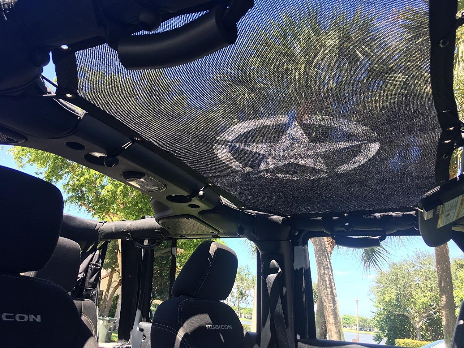 Copertura parasole in rete per tettuccio Jeep Wrangler JKU 2/4 porte, con protezione UV