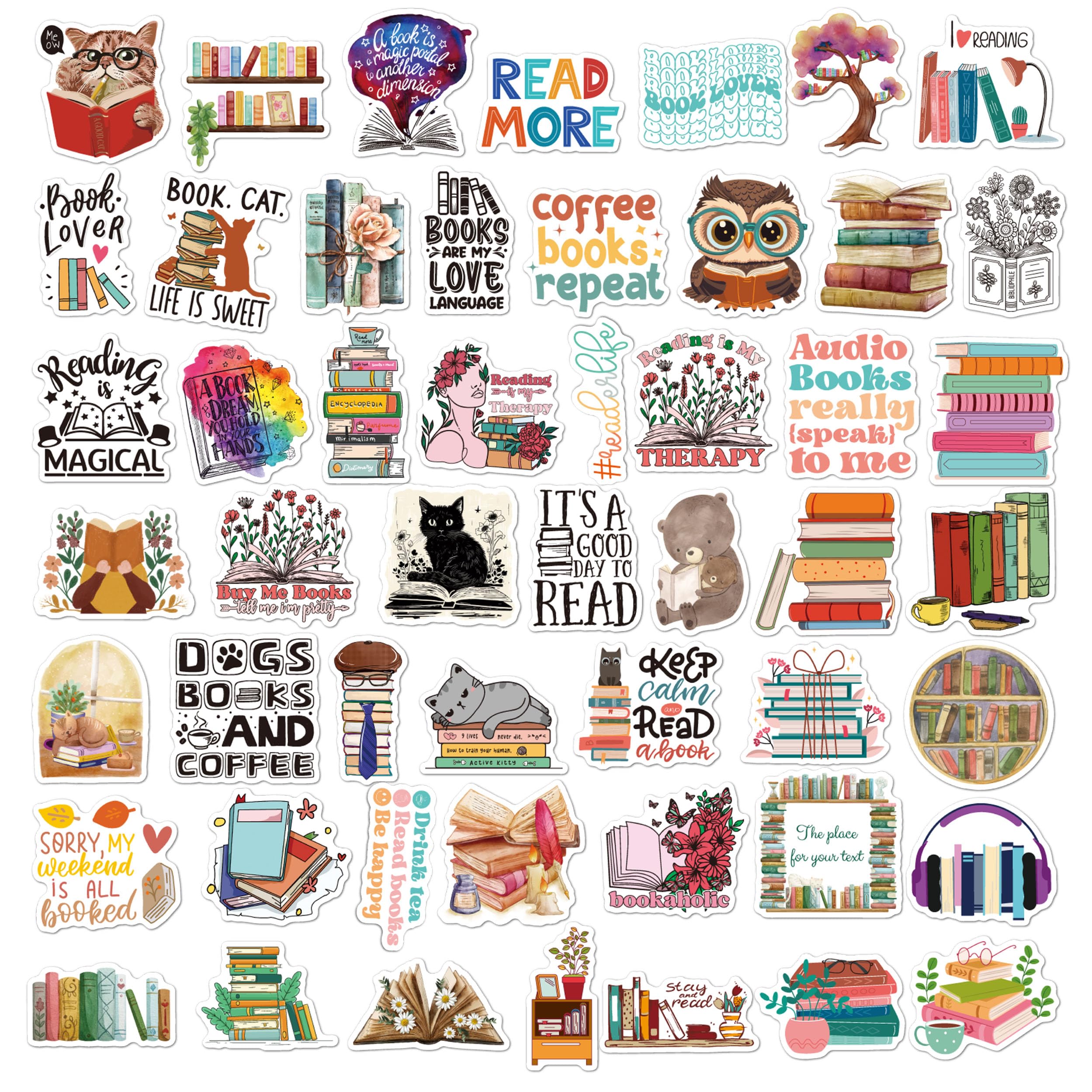 Tixlux 100 PCS Book Stickers for Kindle Bookish Sticker - Image 3
