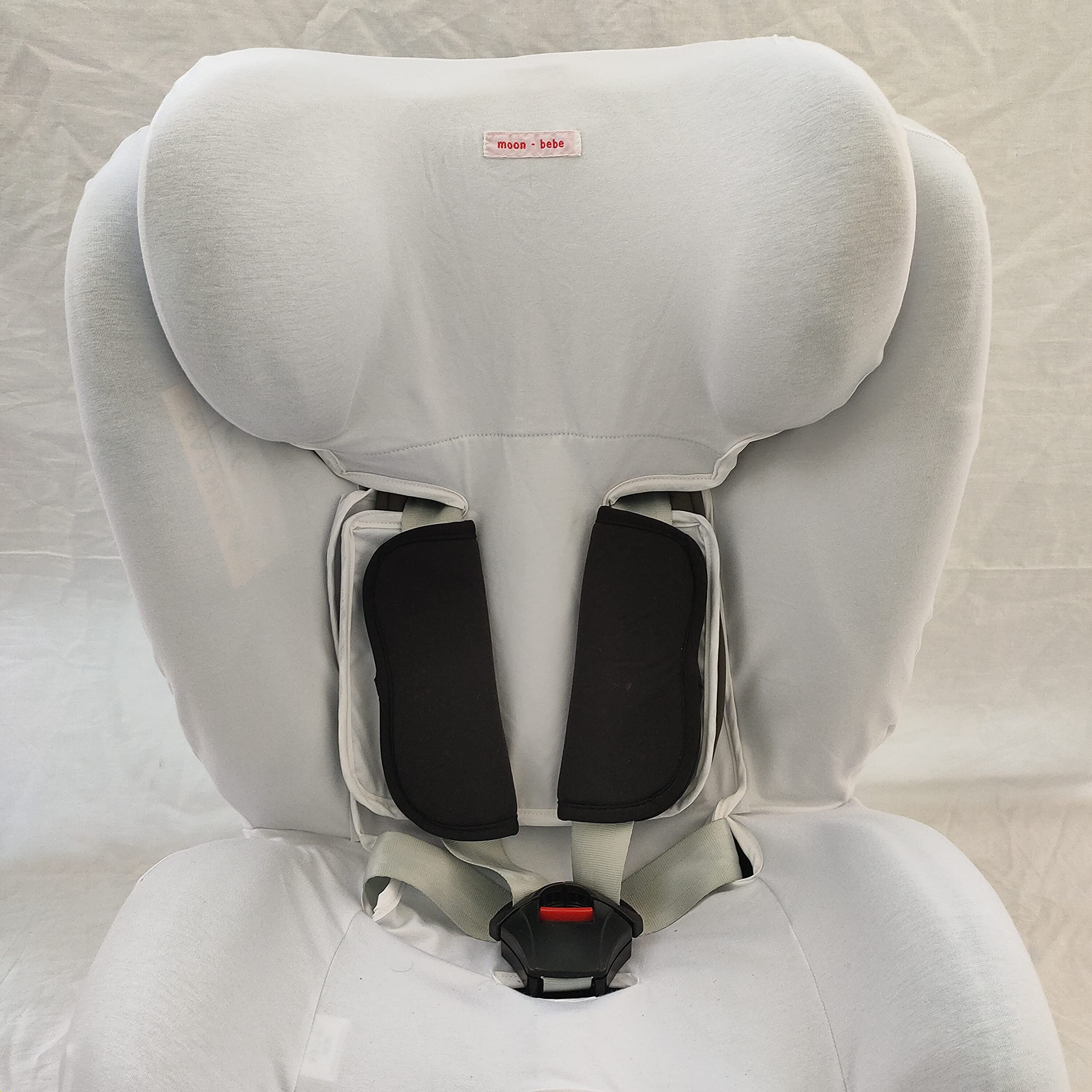 Moon-Bebe Housse pour Star Ibaby – Siège Auto Groupe 0+/1/2/3 Baby Auto Fix NOE (Blanc)