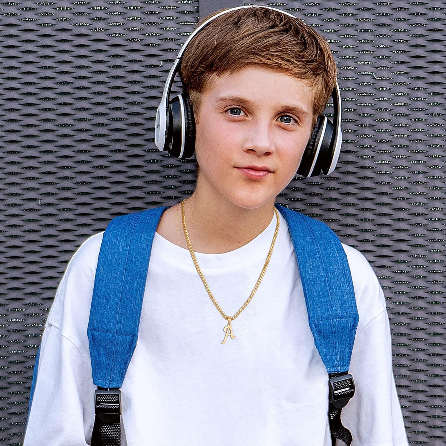 LUXEJEW Valentines Day Gifts for Him - Stainless Steel A-Z Initial Necklaces for Men Boys, Gold/Silver Cuban Link Chain Letter Pendant Necklace Jewelry Gifts 20+2 Inches - Image 6