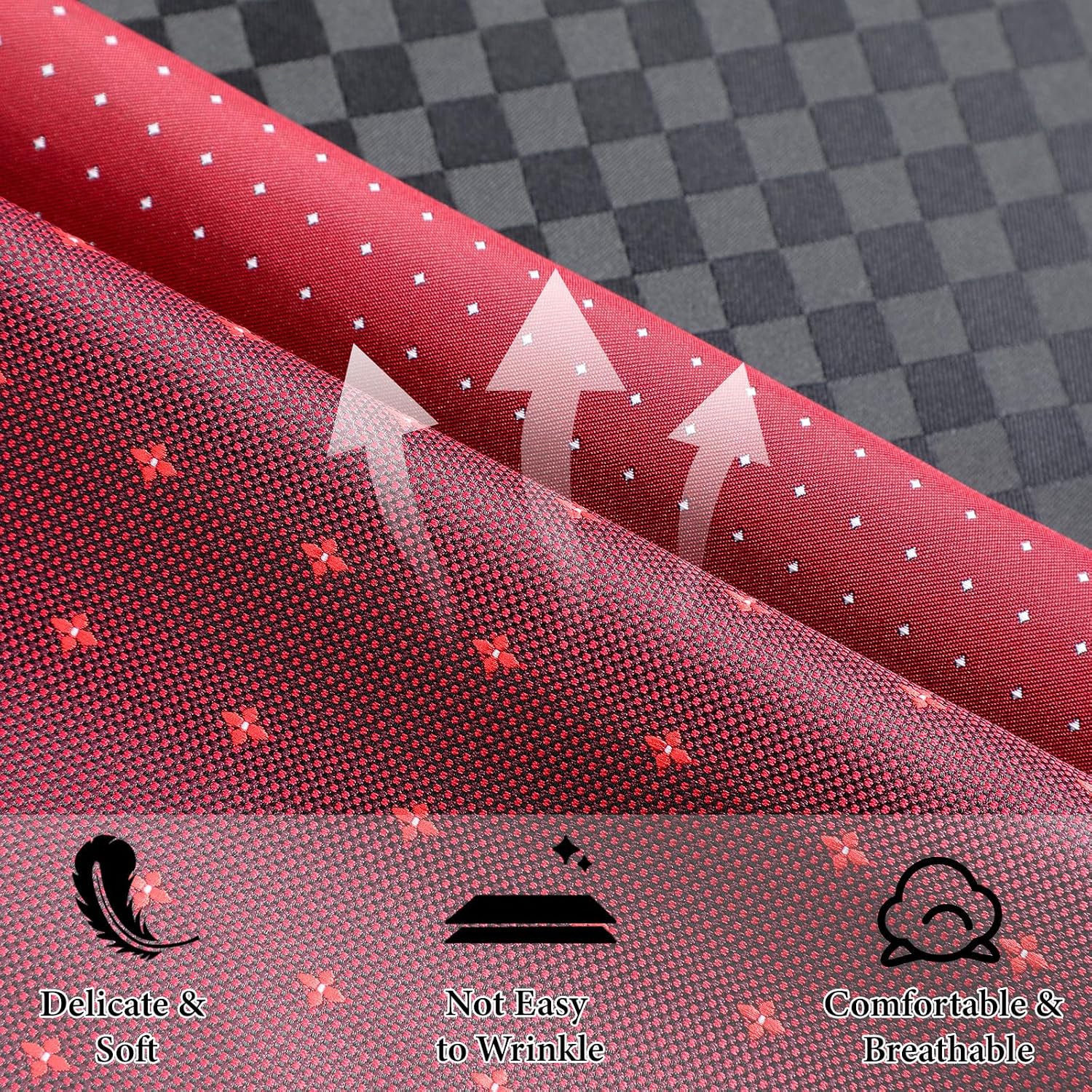 52 Pcs Pocket Suqres for Men Bulk Soft Silk Handkercheifs Set for Suit Accessories Wedding Business (Assorted Colors)