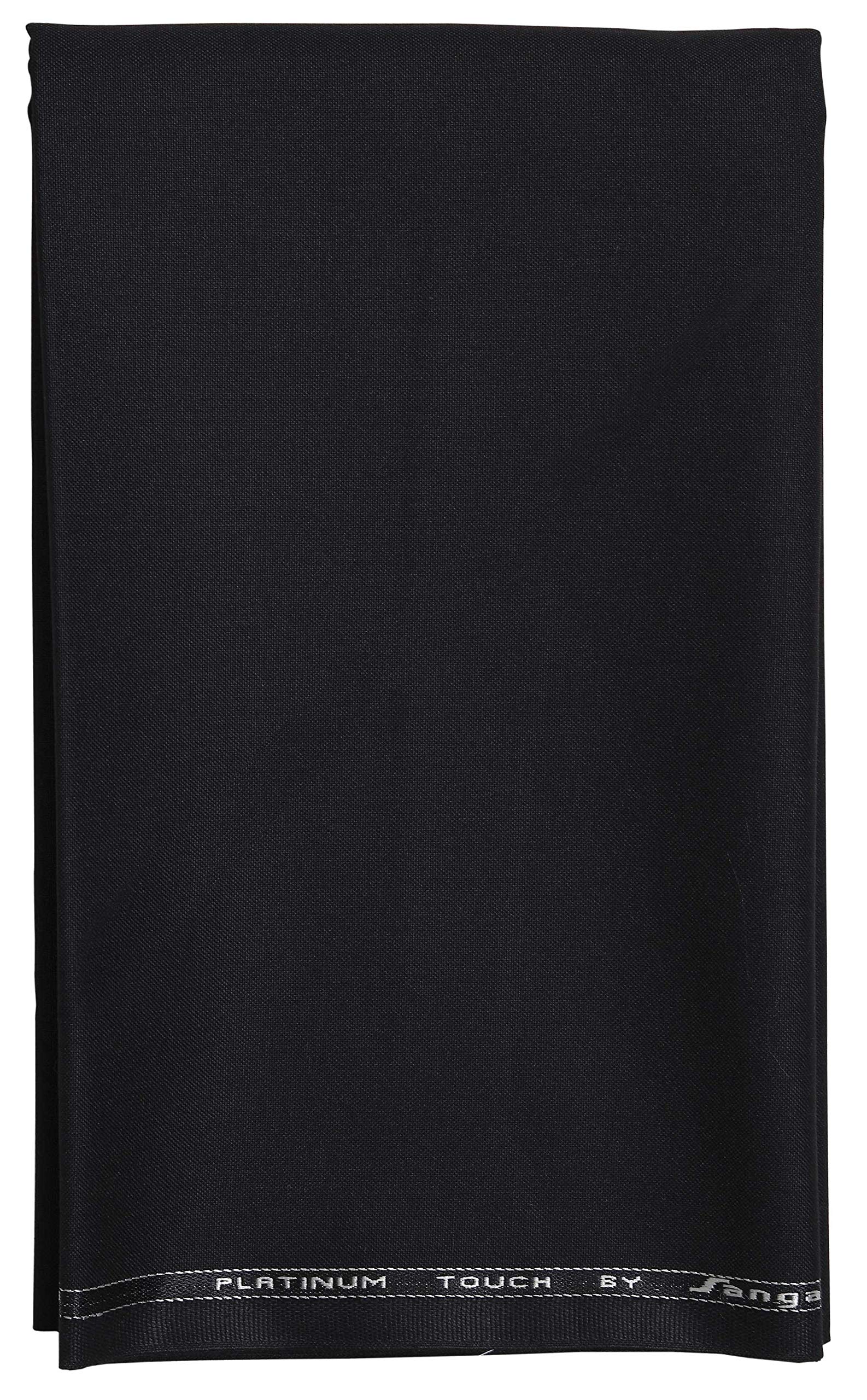 uniform sarees corp Men's Poly Viscose Unstitched Pant-1.3 m Piece (Black, Free Size)-picture-19
