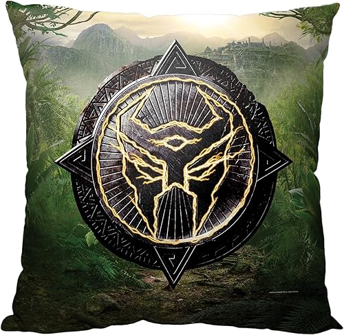 Vista 8 de Northwest Almohada Transformers, 18 x 18 pulgadas, patrón de escudo Autobot Patrón de escudo de Autobot