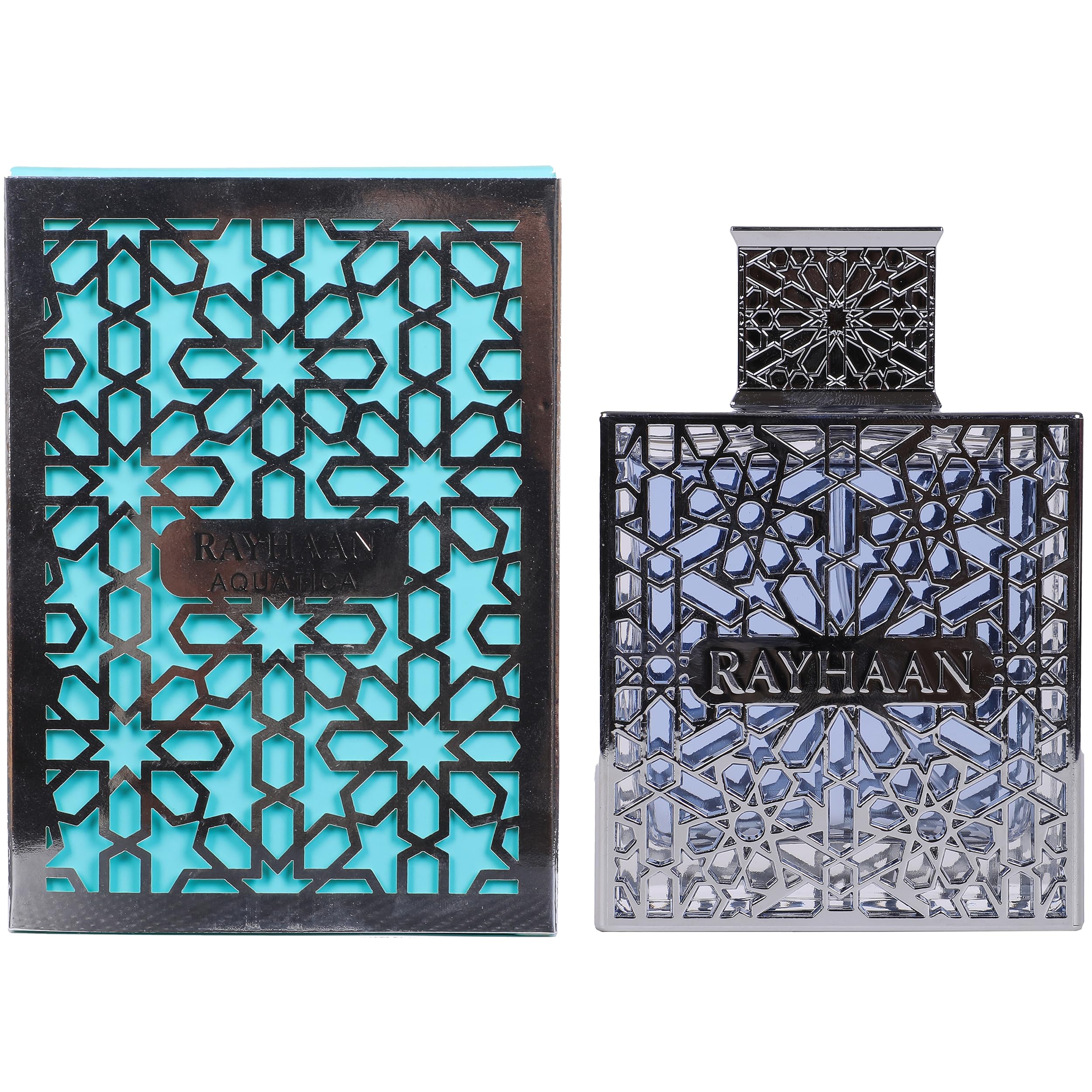 Rayhaan Aquatica – Fresh, Marine, Citrus, Clean – Eau de Parfum-Long-Lasting Fragrance for Men, 3.4 Ounce / 100 ml