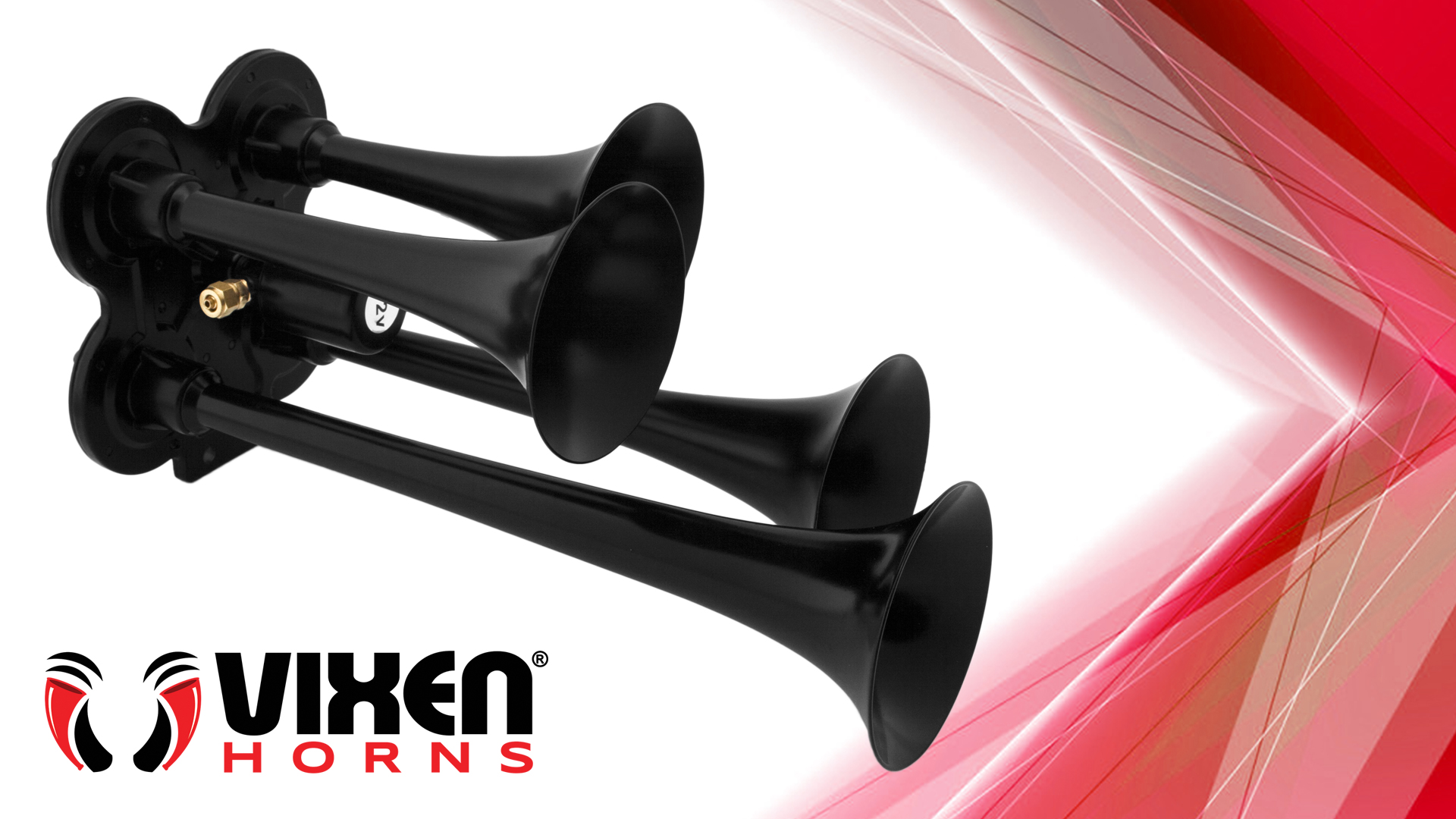 Amazon.com: Vixen Horns Train Horn for Truck/Car. 4 Air Horn Black