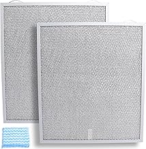 S99010430-002 Range Hood Filter 15-3/4" x 13-7/8" x 3/8", 2 Pack Aluminum Mesh Grease Range Hood Filter Compatible with Broan Nutone Kitchen Exhaust Fan Filters 4512880 99010430-002