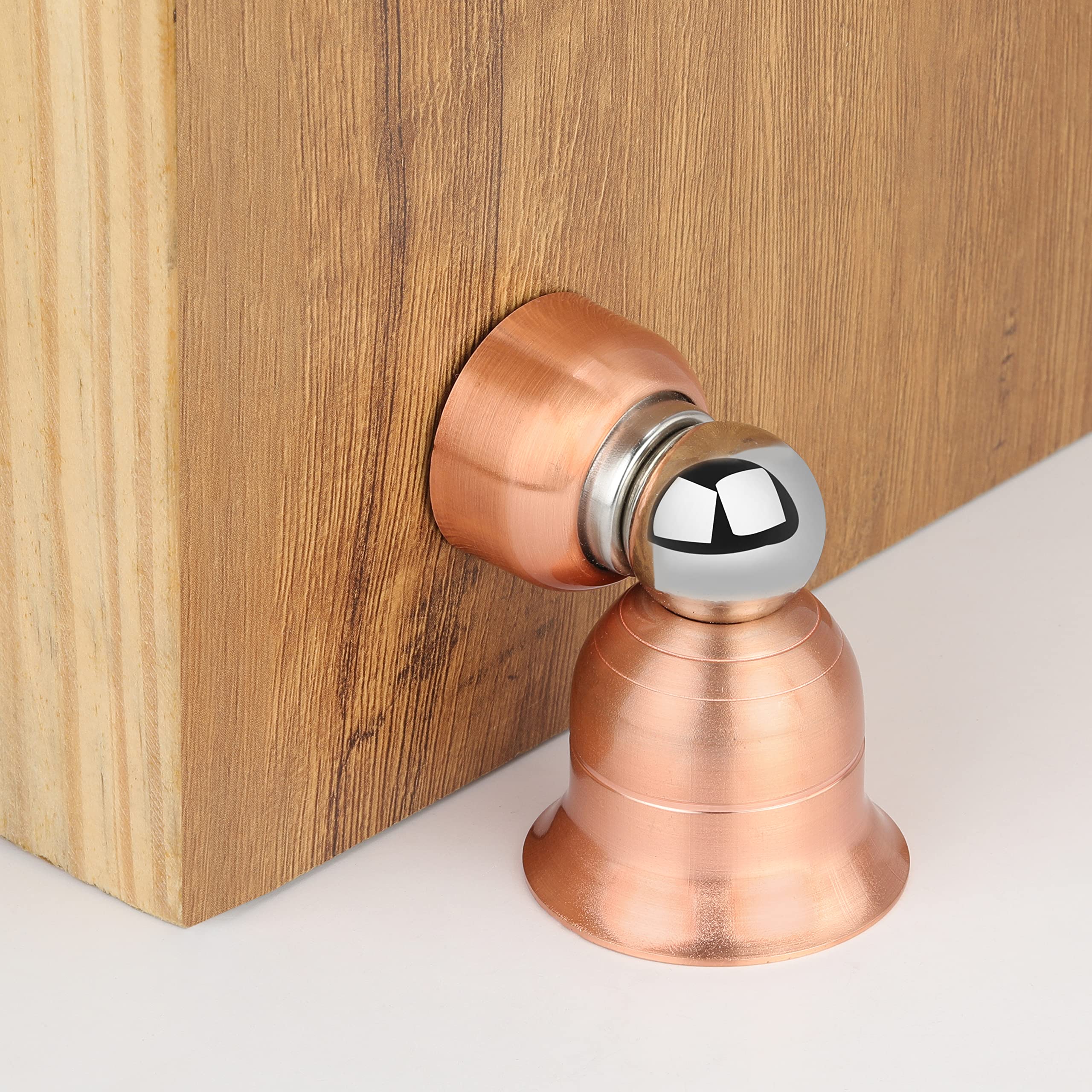 LAPO 4 Pack Heavy Duty Stainless Steel 3 inch Magnetic Door Stopper | Door Magnets to Hold Door | Door Stopper | 360 Angle Door Stopper Magnetic | Magnetic Door Holder (Rose Gold Finish) Pack of 4 (B0C9Y8XTRZ) Amazon Price History, Amazon Price Tracker
