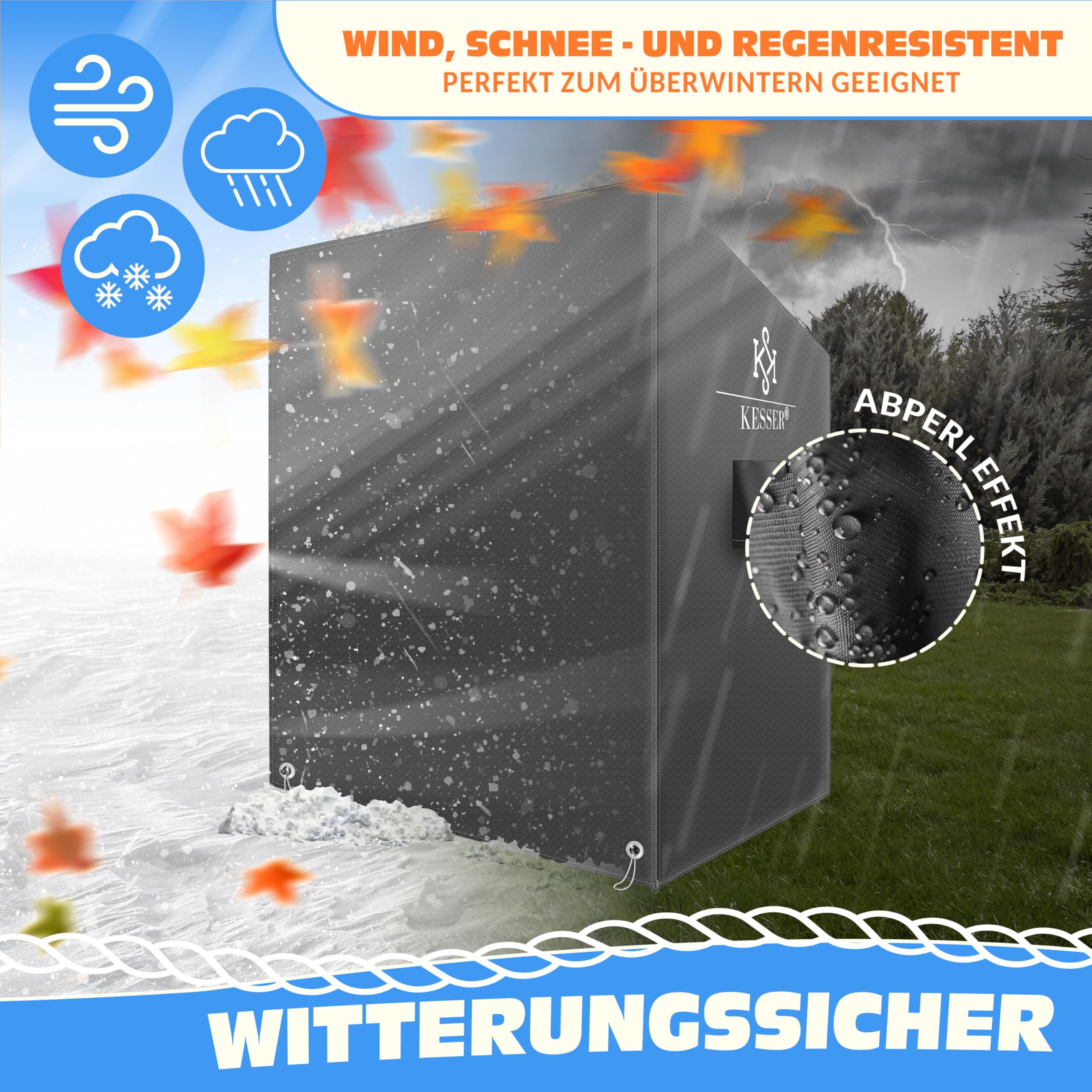 Sanzaro Premium Schutzhülle 600D Oxford grau (82701171) ab 18,60 € | Preisvergleich bei