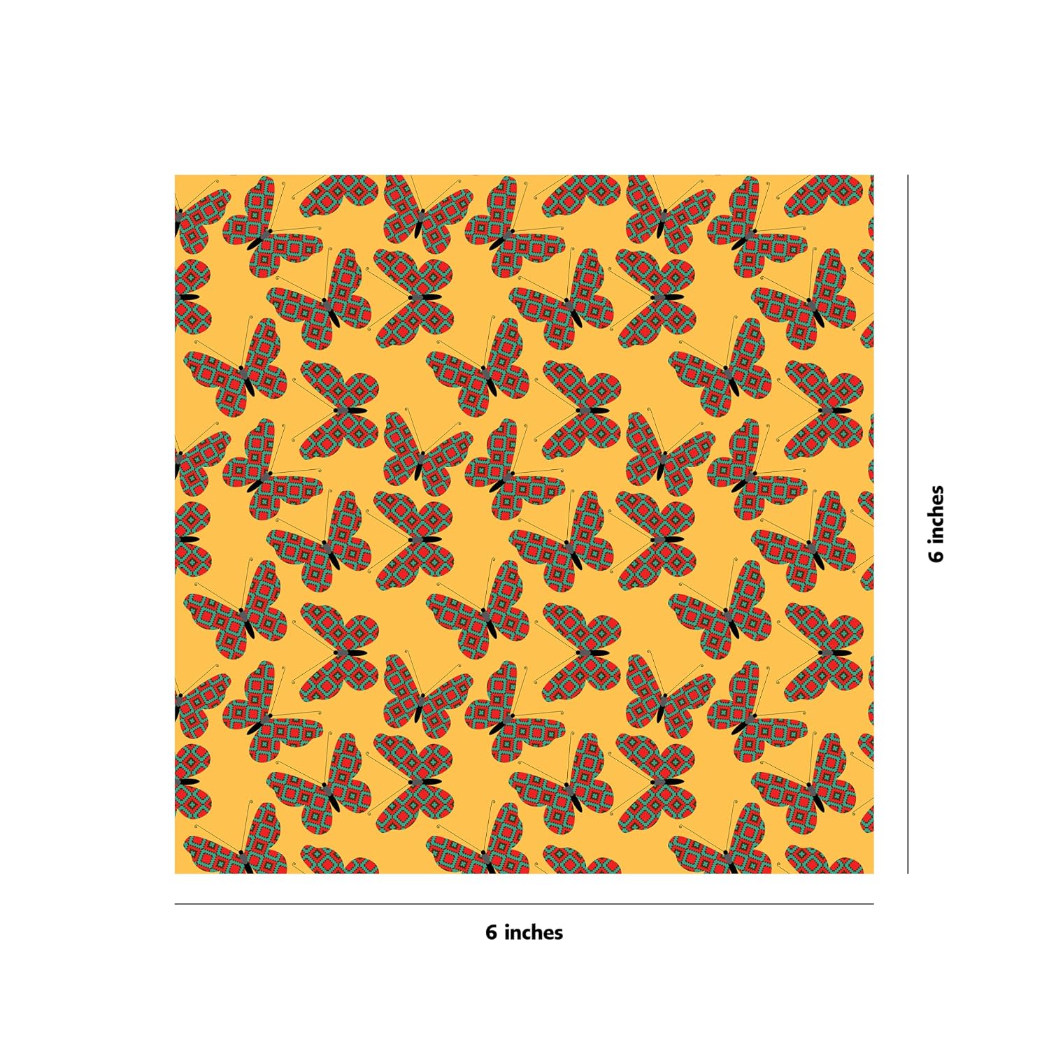 Origami Paper 100 Sheets Butterfly Patterns 6" (15 cm): Double-Sided Origami Sheets Printed with 12 Different Patterns (Instructions for Projects Included) image 3