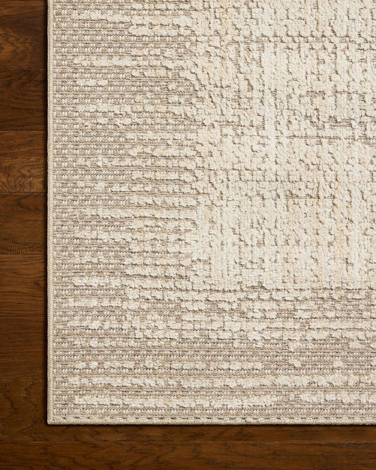 Loloi Amber Lewis Bexley Collection BEX-06 Natural/Taupe 2'-7" x 4' Accent Rug Neutral, Textured, Living, Bedroom, Dining, Carpet