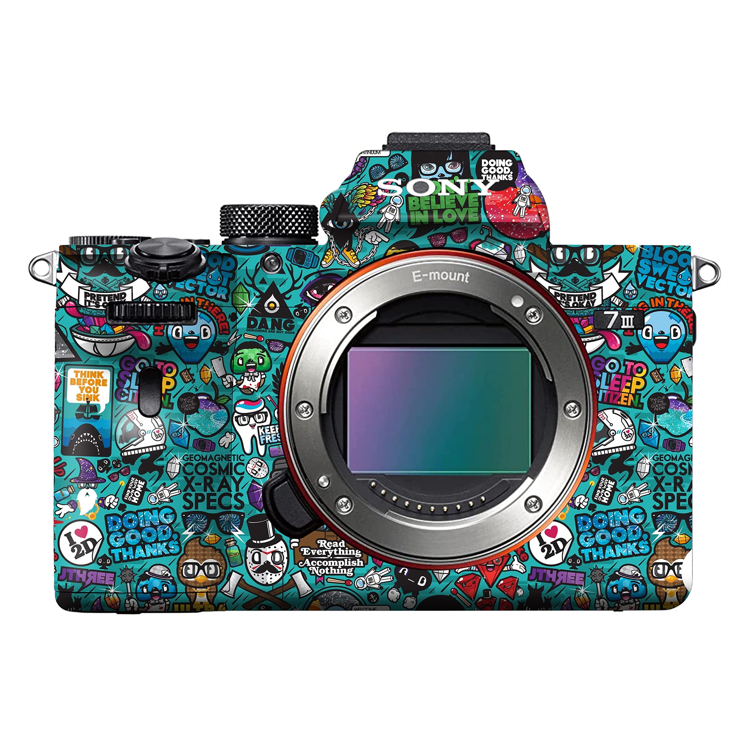 Premium DSLR Camera Scratchproof Protective Skin for Sony A7 Mark iii (3) - No Residue Removal, Bubble Free, Scratch Resistant, Stretchable, HD Quality Printed Wrap- HDCS 004