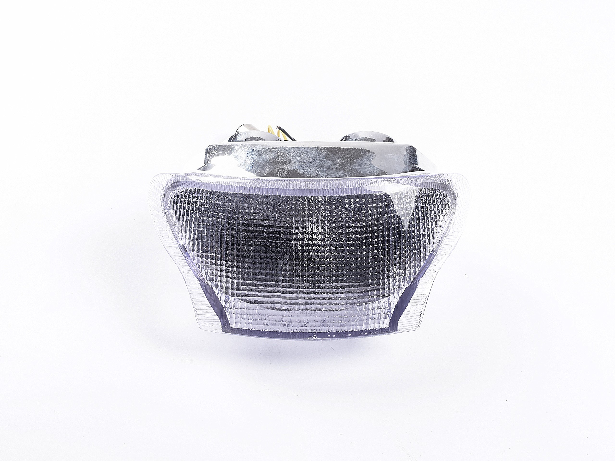Fanale Posteriore Moto A LED Con Frecce Integrate Topzone - Trasparente Per Yamaha FZ1 (00-05) E R1 (00-01) - 4