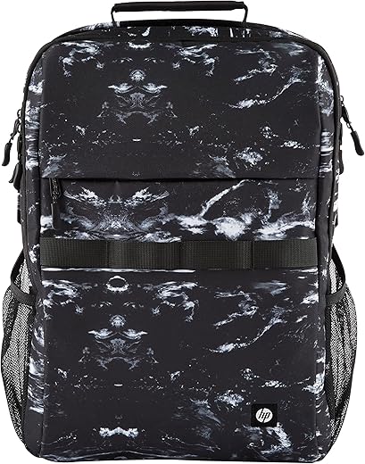 HP Campus XL Marble Stone Backpack,16-inch laptop compartment,Hand wash and air dry, Water resistant, 20L capacity,extra-padded floating laptop…