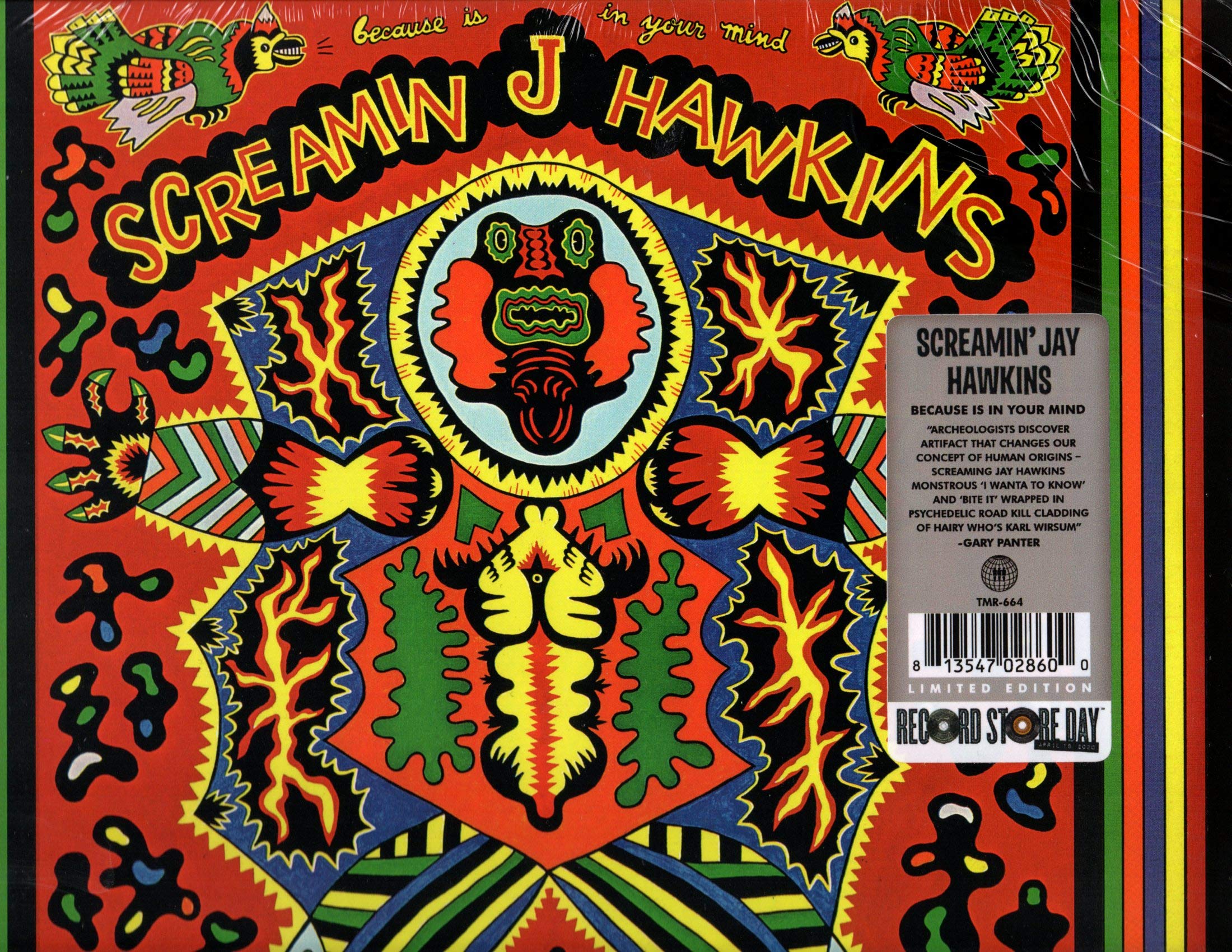 JAY SCREAMIN HAWKINS / Because Is In Your Mind (Opaque White/Blue Mixed Vinyl)