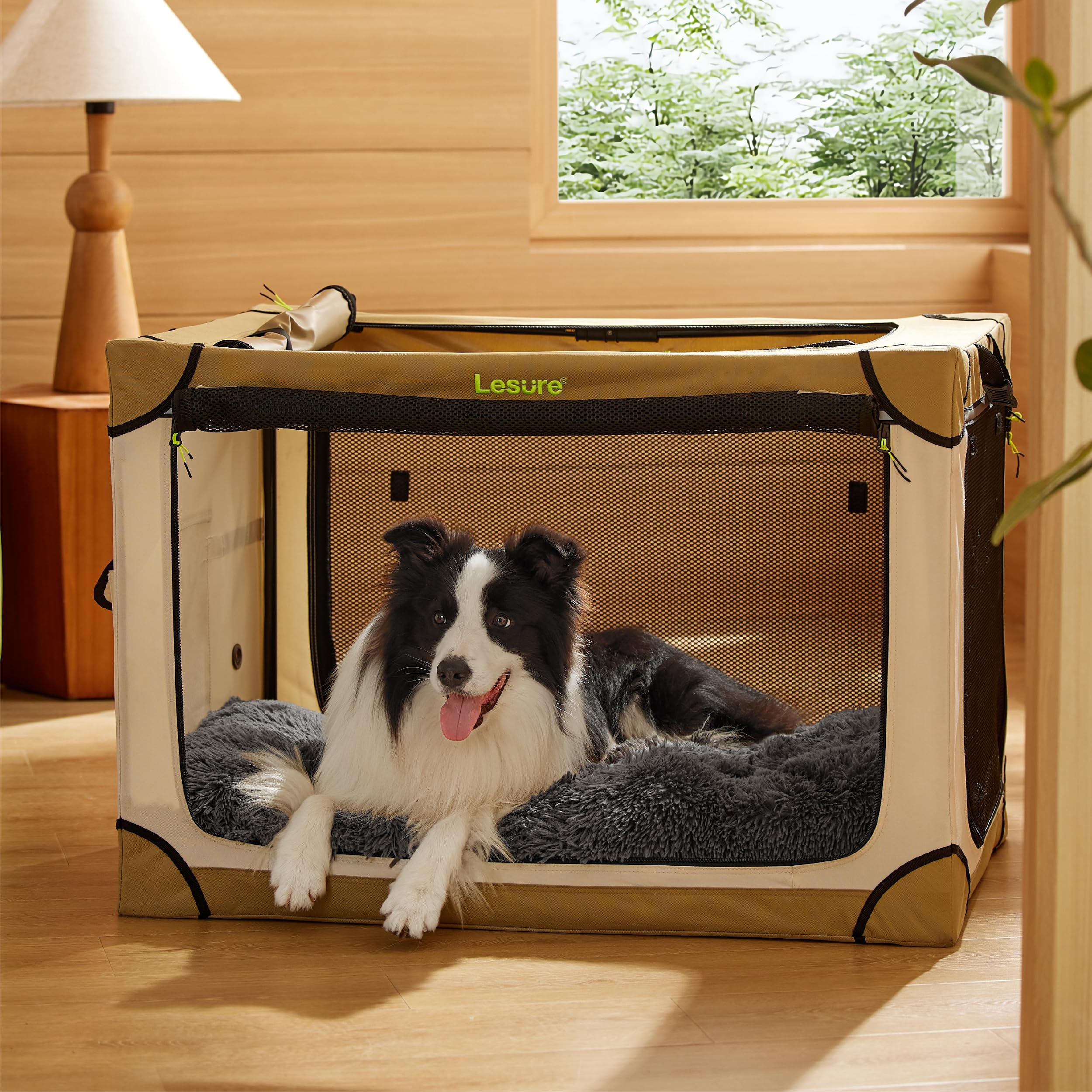 Bedsure Dog Crate Bed Large, Fluffy Dog Crate Mattress Washable with Anti Slip Bottom - Image 3