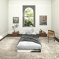 Vista 4 de Base de cama de metal resistente de 5 pulgadas, tamaño individual, base de cama de perfil bajo, capacidad de peso de 2500 libras, fácil montaje