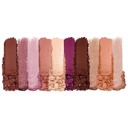 Miniatura 2 de Sombra de ojos de wet n wild Color Icon Paleta de maquillaje de ojos de 10 bandejas, corazón rosa y sol, de larga duración, brillante, metálico,