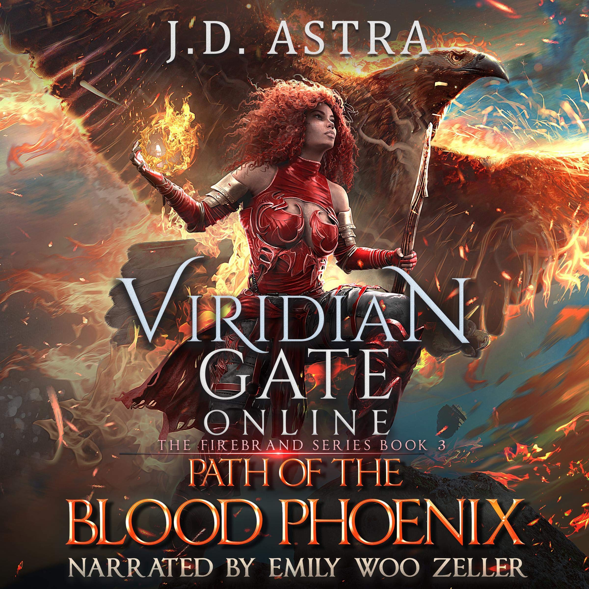 Cover art for Viridian Gate Online: Path of the Blood Phoenix (The Firebrand Series, Book 3)