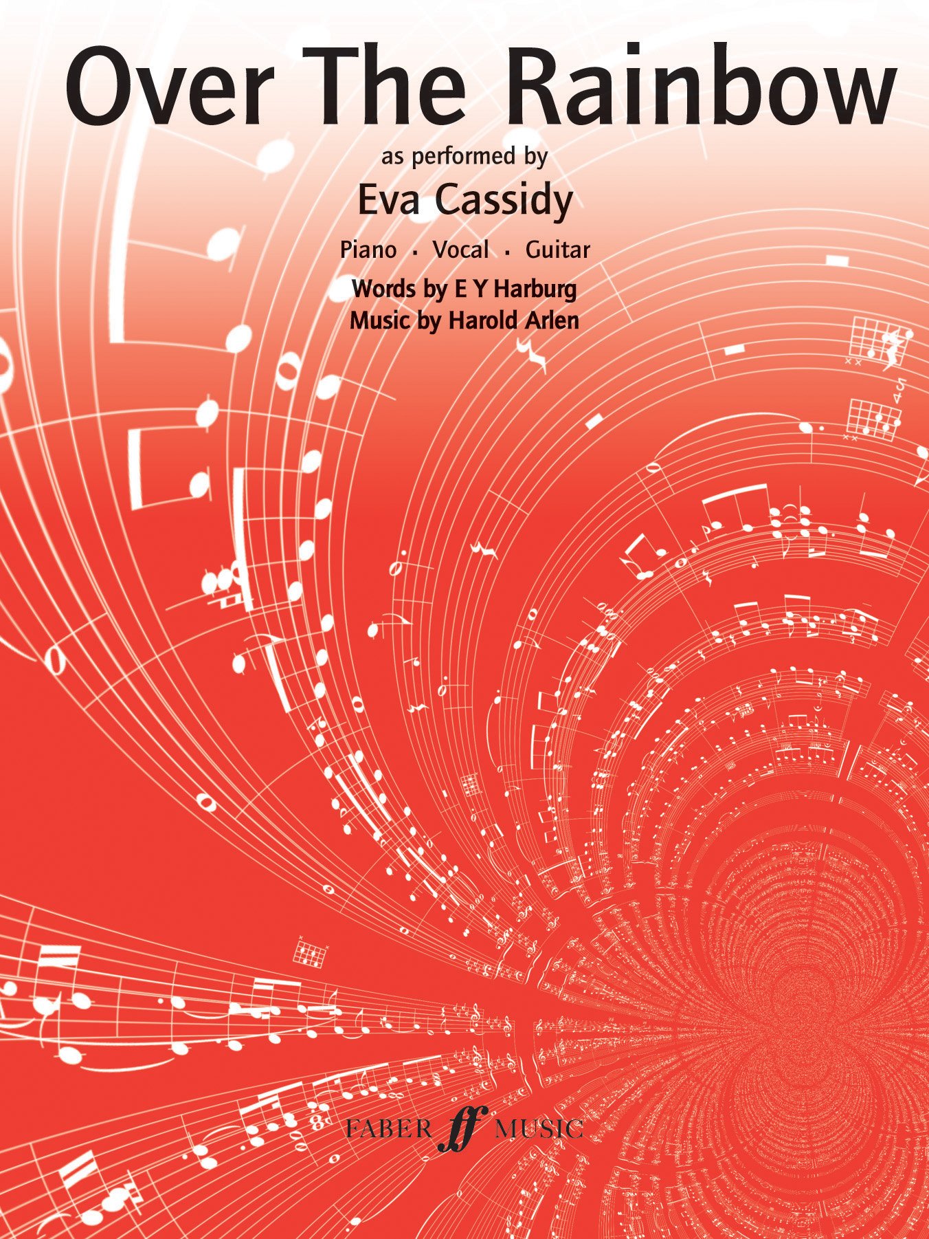 Over the Rainbow (Eva Cassidy): (piano,Vocal,Guitar) (Pvg)