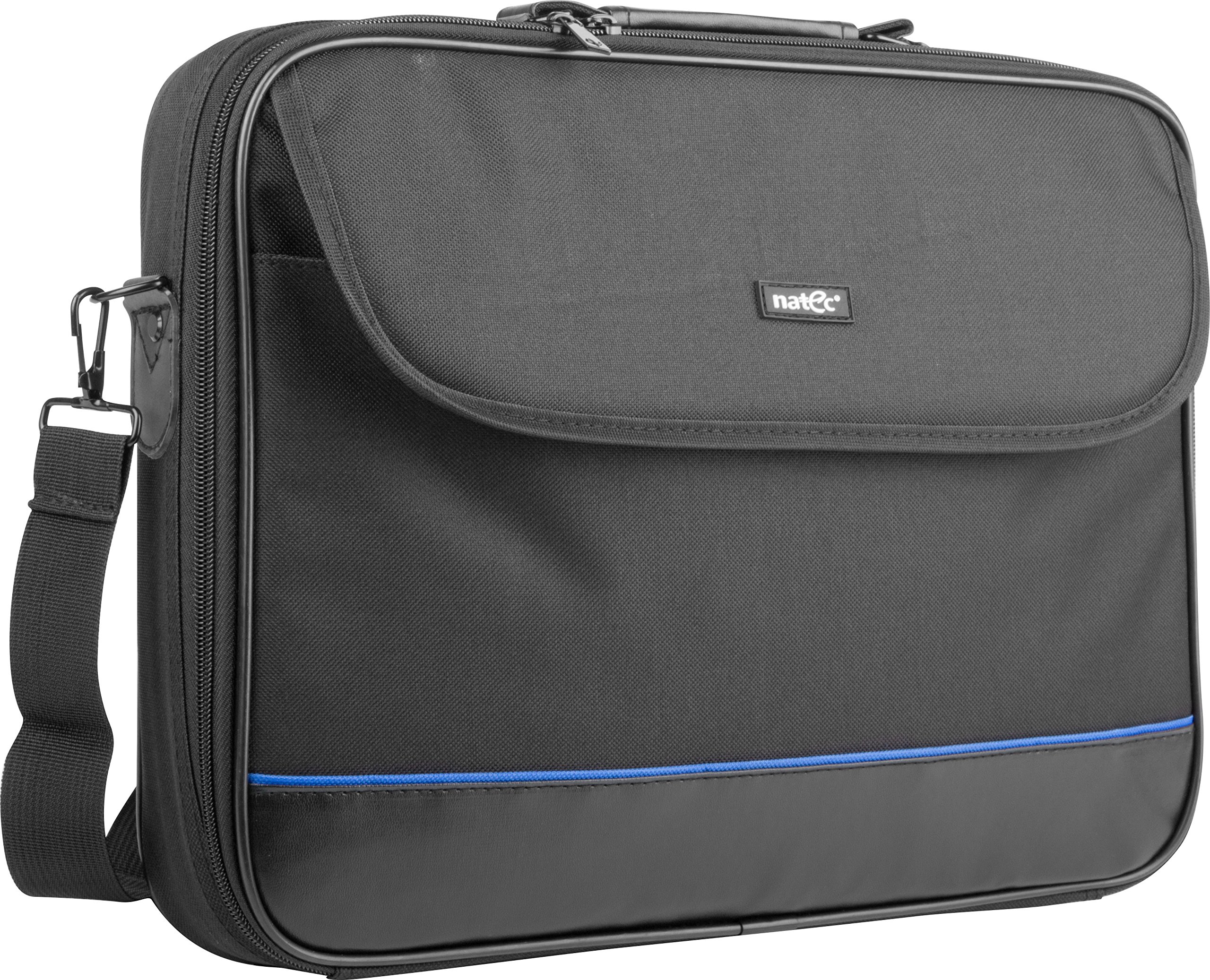 Natec NTO-​0335 Laptop Bag Impala Black-​Blue 15.6'' (Stiff Shock Absorbing Frame)