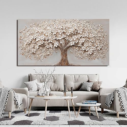 Miniatura 6 de Lienzo decorativo para pared, cuadros artísticos de pared de gran tamaño para sala de estar, árbol de la vida, decoración de pared, arte de pared