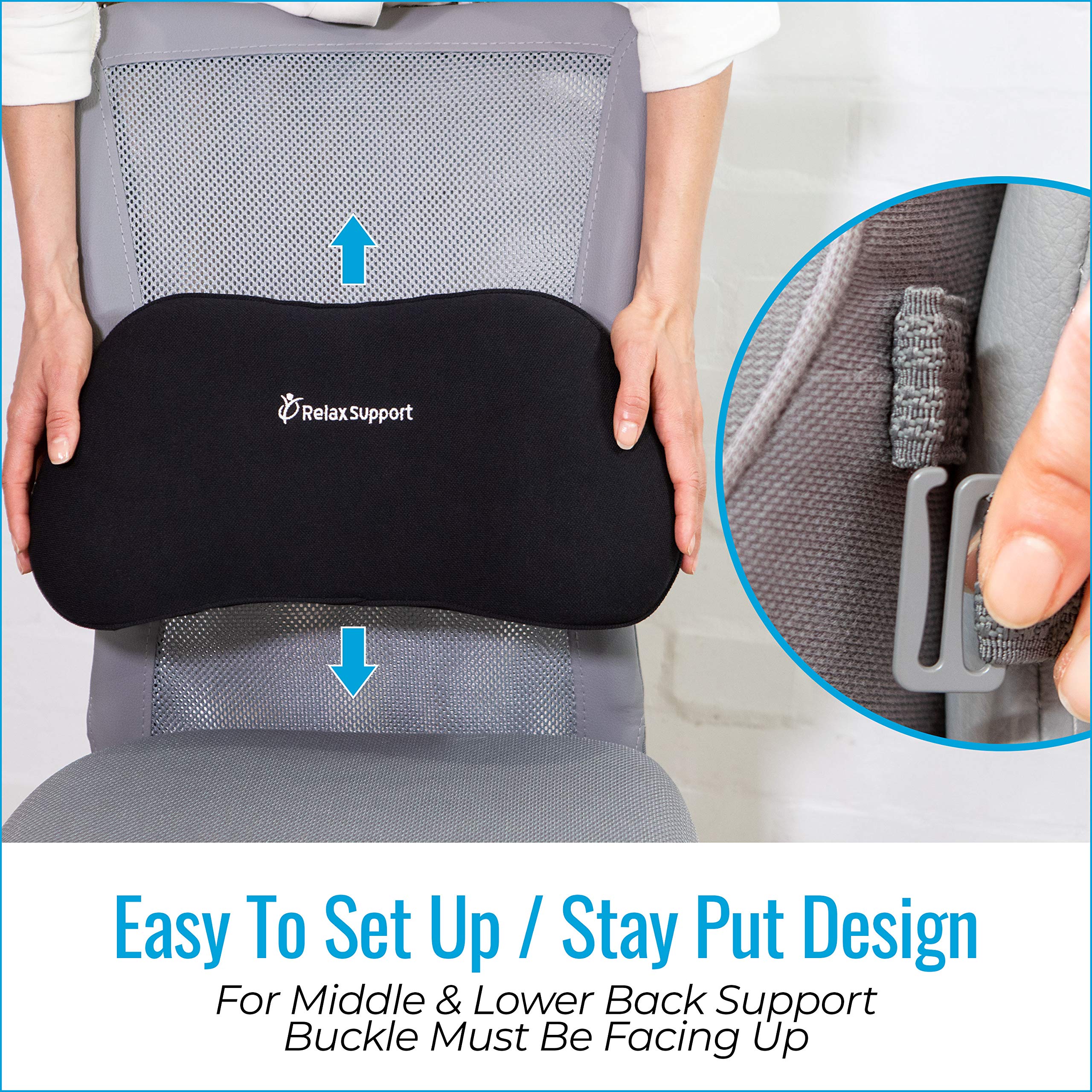 RELAX SUPPORT RS1 Soft Lumbar Support Pillow Office Chair Back