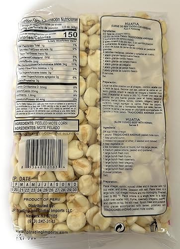 Miniatura 2 de Tradiciones Andinas  Mote Pelado Perú Maiz gigante Pelado  Maiz Mote Pelado  Maiz Mote Producto de Perú  100 natural 15 oz  1499oz