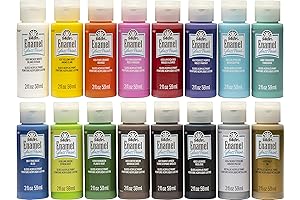 FolkArt Gloss Finish Acrylic Enamel Craft Set Designed for Beginners and Artists,...