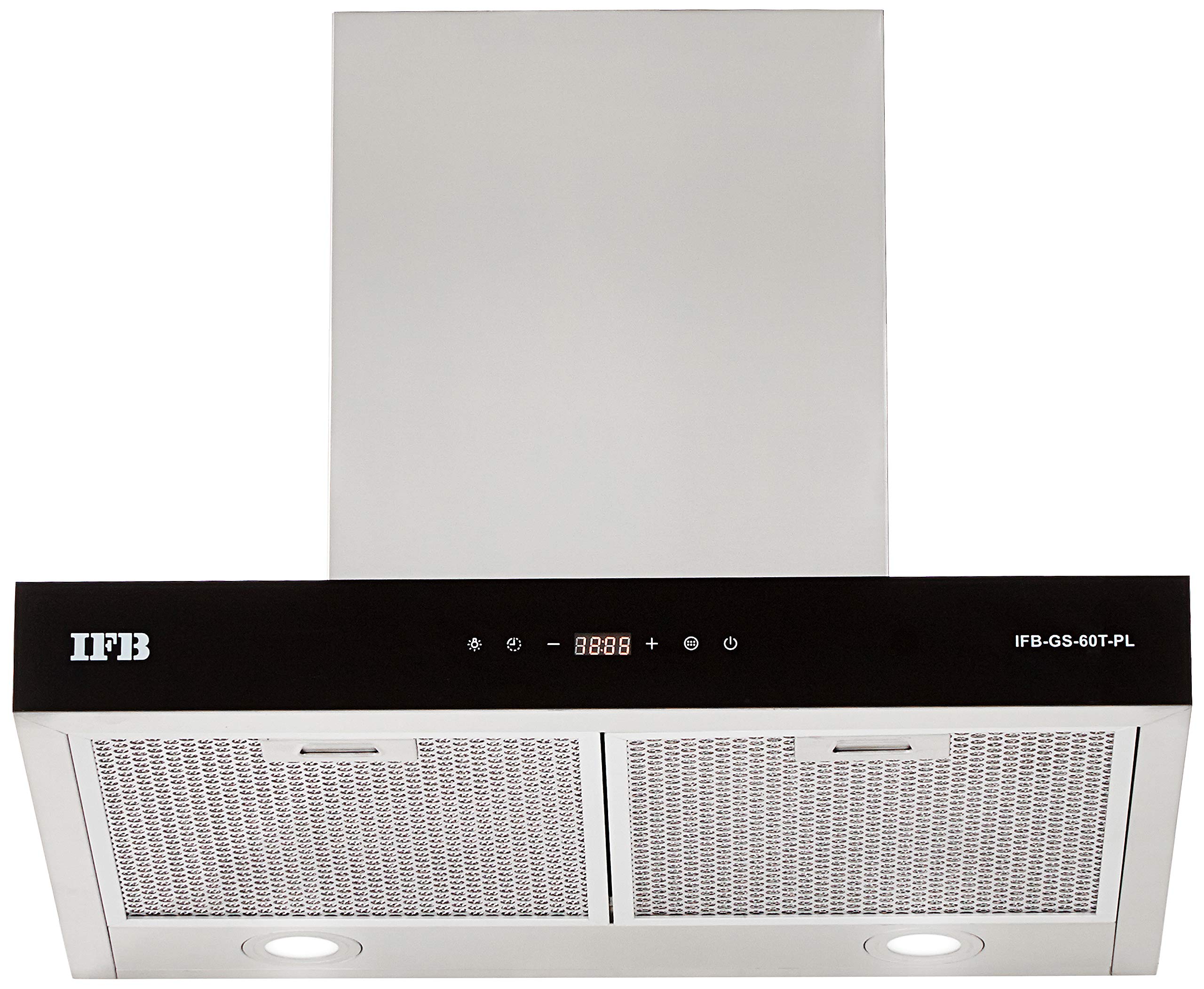 IFB 60cm 1050 m3/hr Chimney (GS-60T-PL, 2 Cassette Filters, Touch Control, Silver)