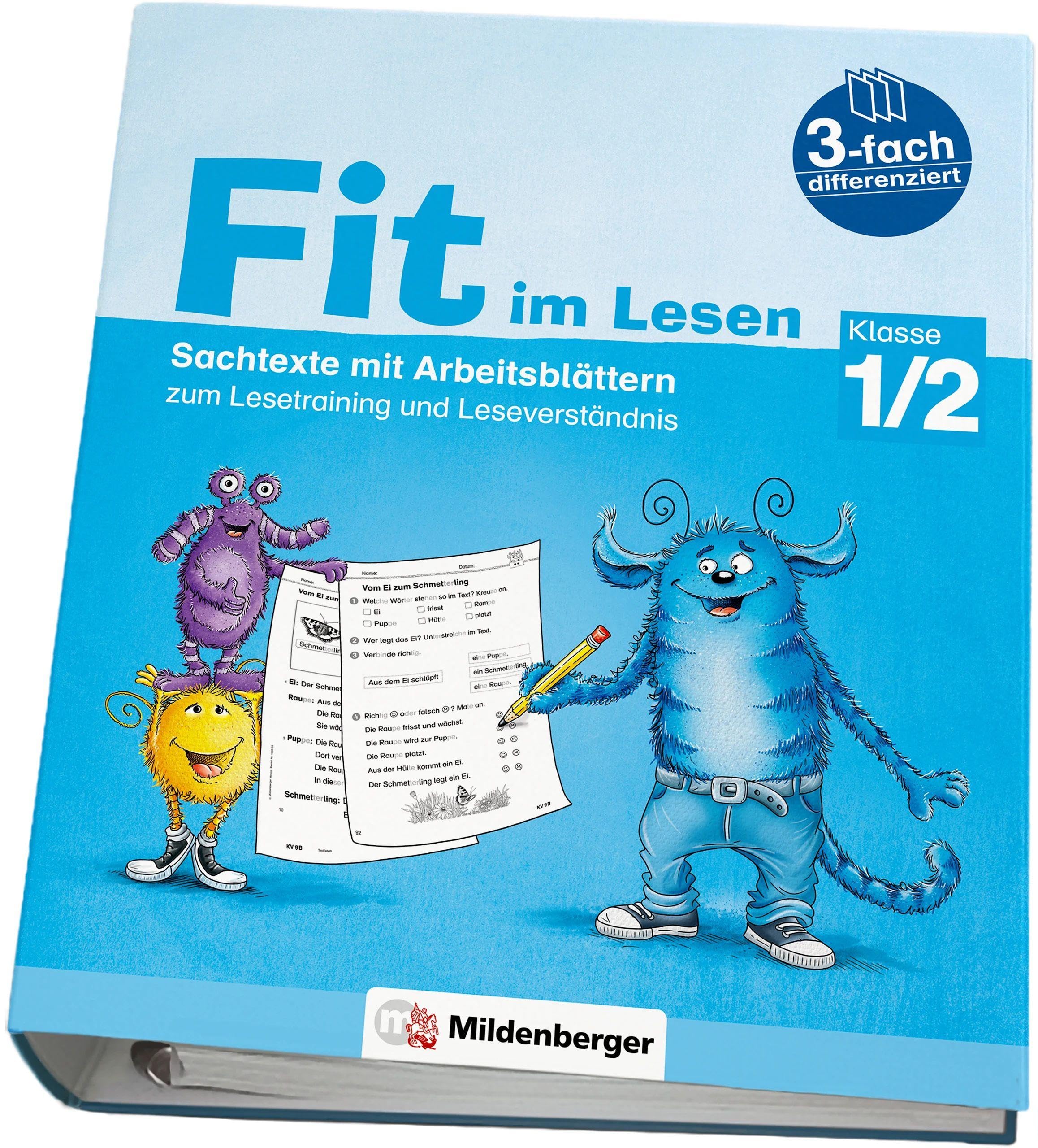 Fit im Lesen – Sachtexte, Klasse 1/2: Sachtexte mit Arbeitsblättern zum Lesetraining und Leseverständnis (Fit im Lesen: Erzähl- und Sachtexte)