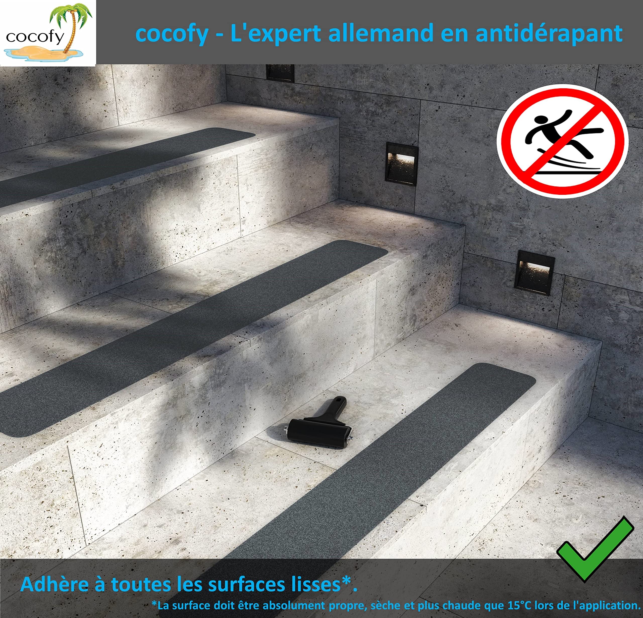 1,3m profilé d'escalier nez de marche adhésif antidérapant PVC couleur 1,3m profilé d'escalier nez de marche adhésif antidérapant PVC couleur