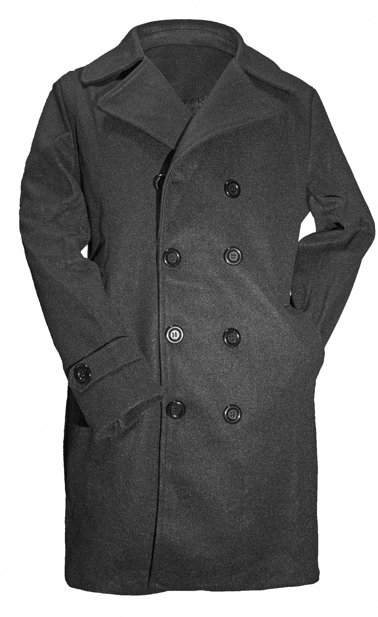 Men's Classical Plaid Wool Coat