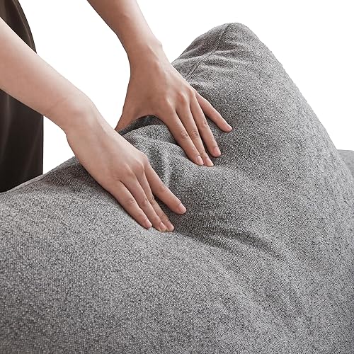 Miniatura 7 de Sofá modular Cloud de 160.6 pulgadas con cojín grueso, sofá minimalista ancho de 5 plazas, sofá convertible de asiento profundo para sala de estar