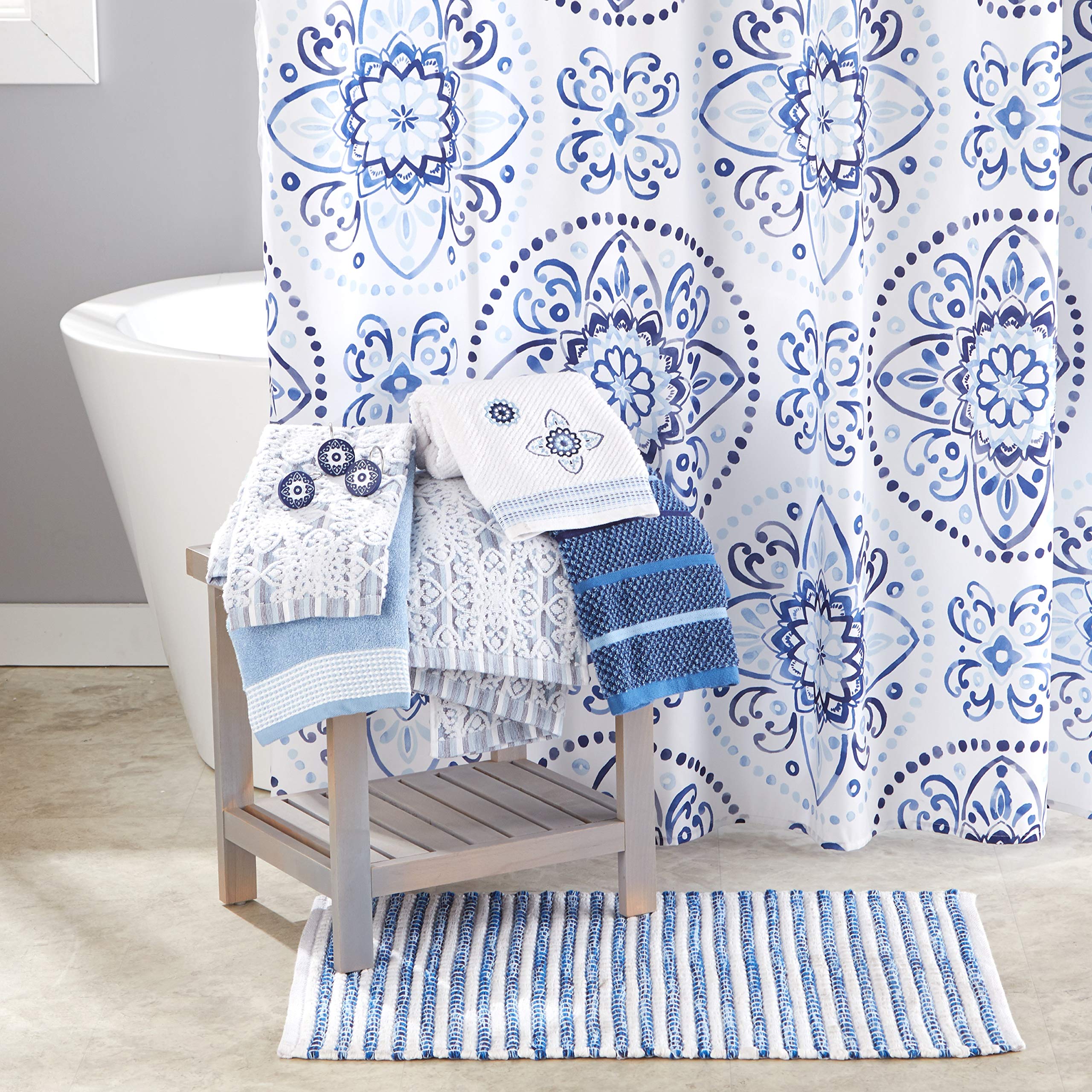 SKL Home Kali, Baumwolle, Smoke, Bath Towel