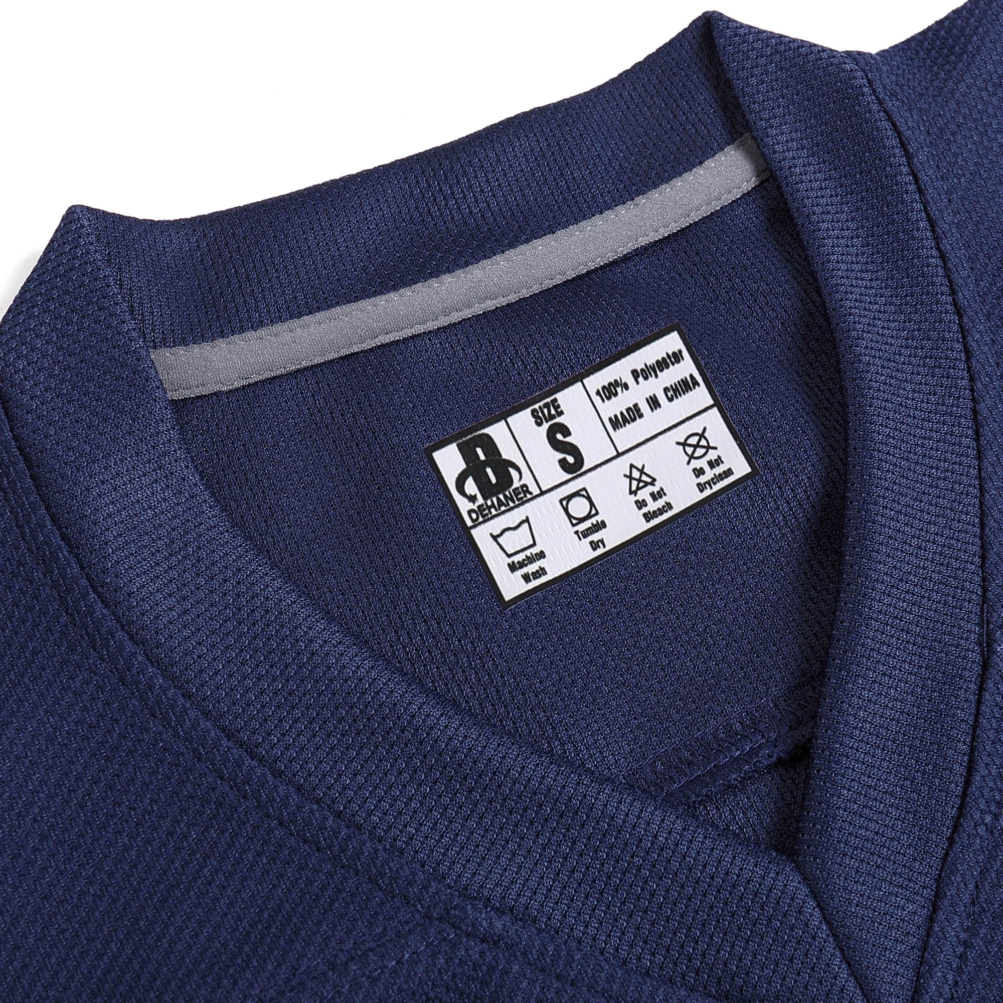 DEHANER Blank Ice Hockey Jerseys for Men Unisex Sport Practice Game Shirts Long Sleeve College Team Tops - 4