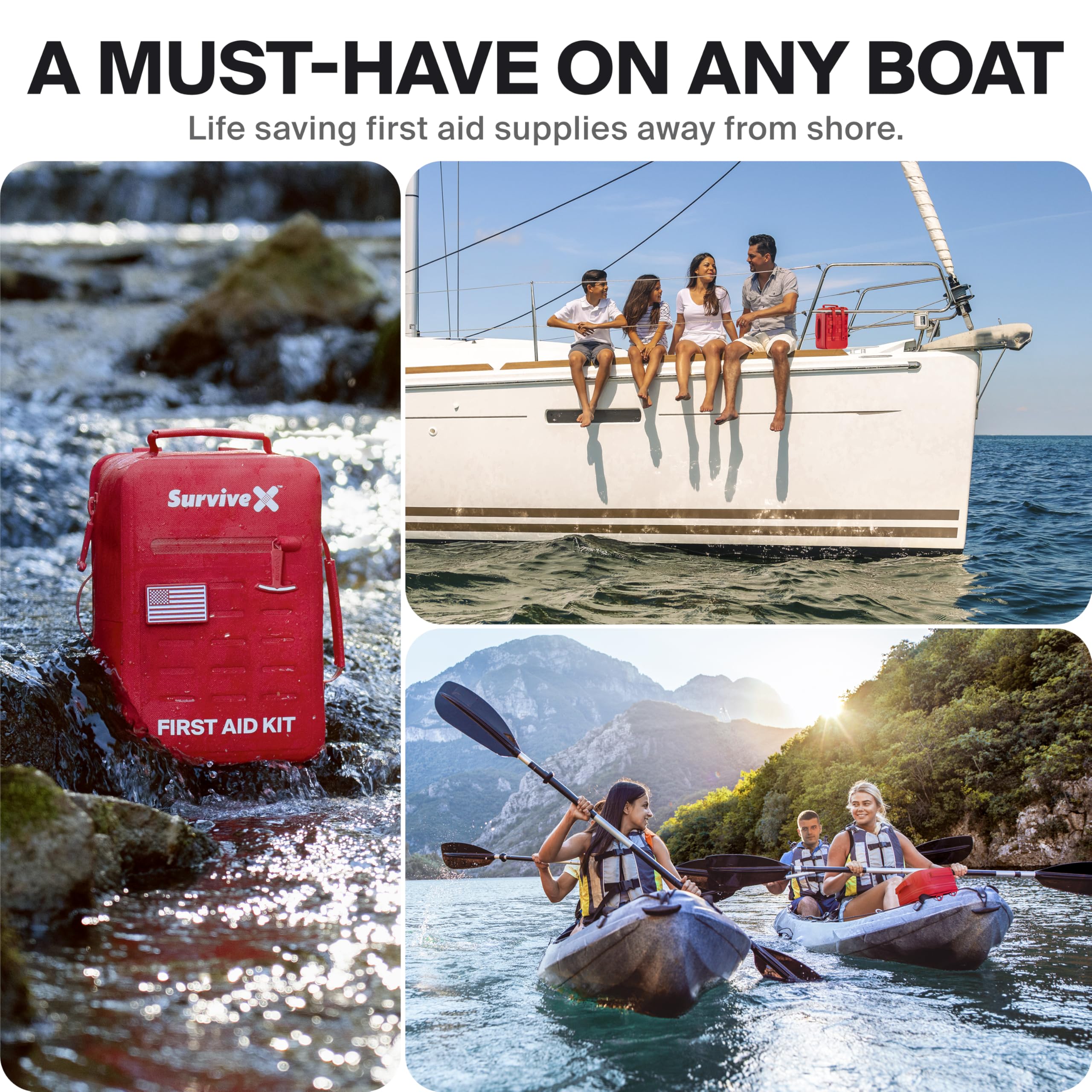 SurviveX Waterproof First Aid Kit, Emergency Kit for 3-4 People — Amazon image 8