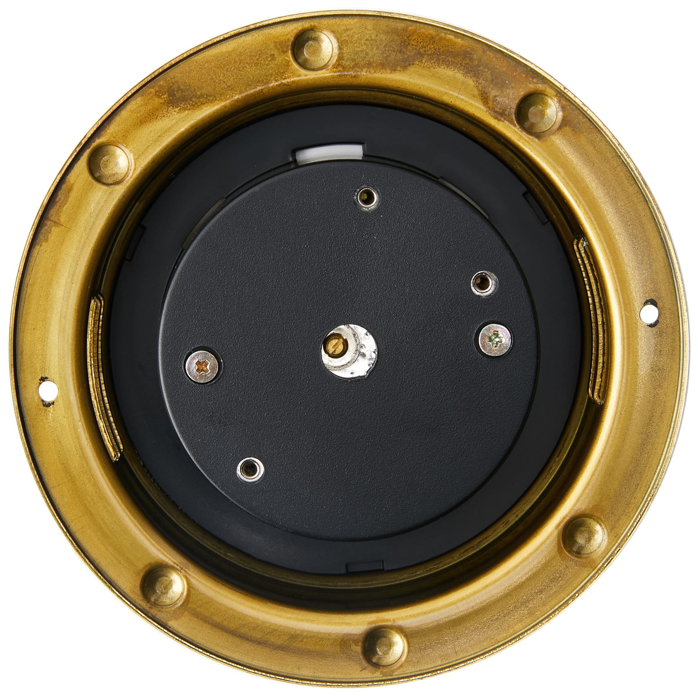Nauticalia Messing-Barometer, 10 cm, Nieten-Stil, 10 cm