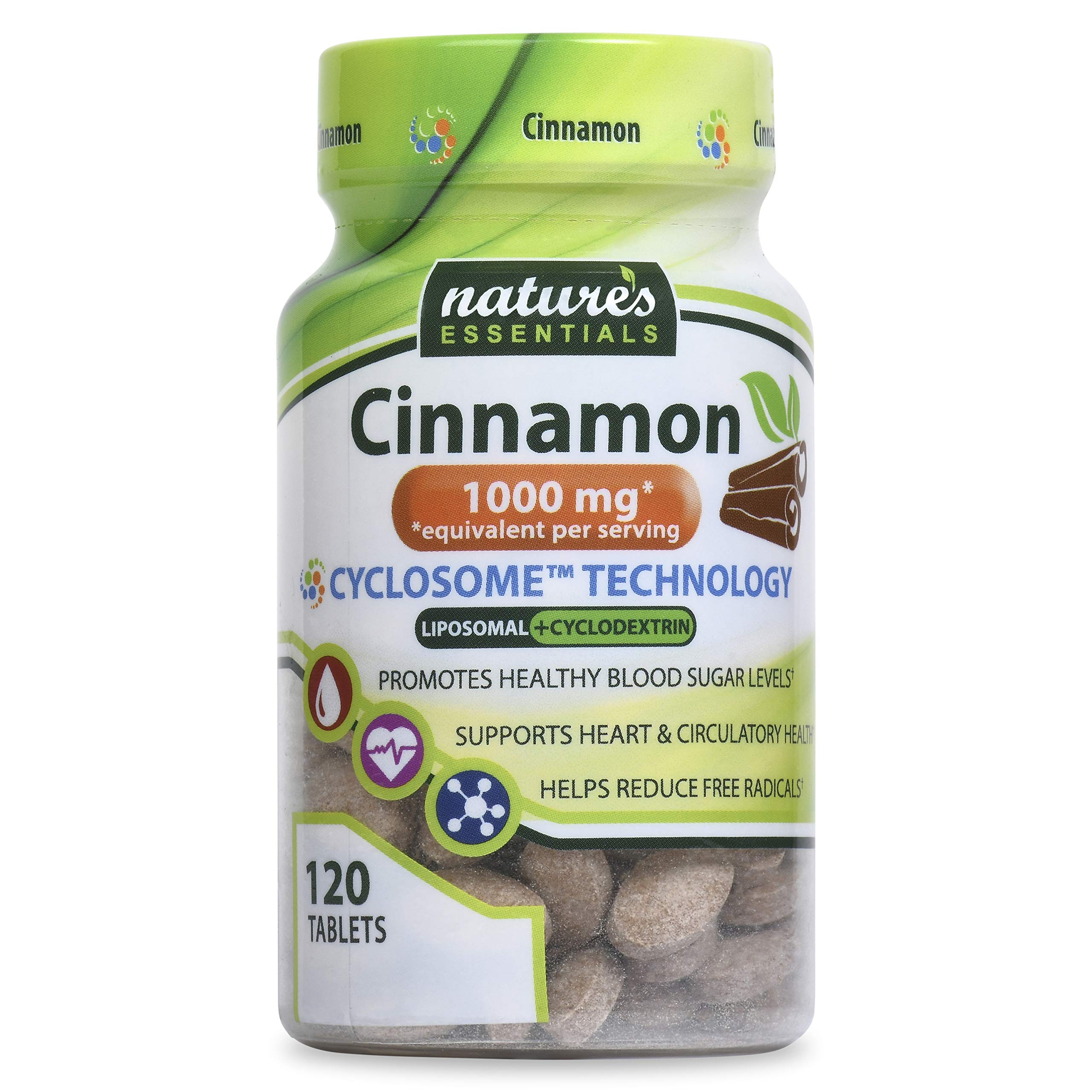 Liposomal Cinnamon | 1000 mg per Serving | Nature’s Essentials | Maximum Absorption Formula | 2 Month Supply | Non-GMO | Gluten-Free | Vegetarian | Lab Certified | USA (120)